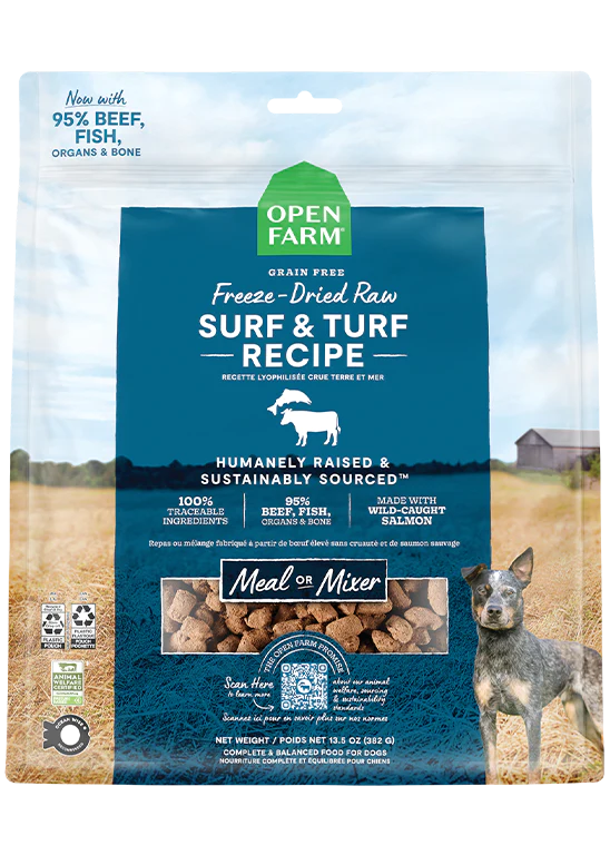 Open Farm Dog Morsels Surf N Turf FD Raw