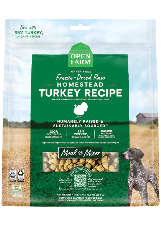 Open Farm Dog Morsels Turkey FD Raw