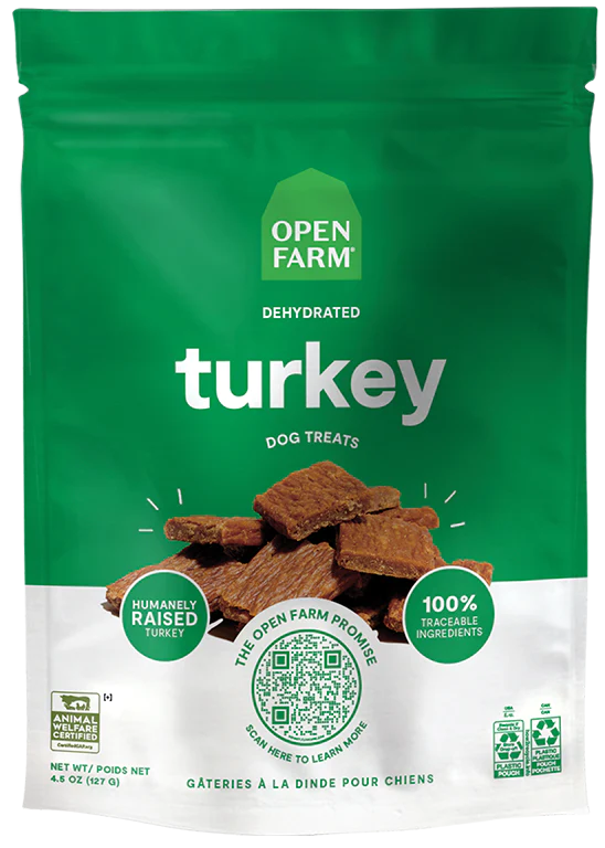 Open Farm Dog Turkey Dehydrated Treat 4.5oz