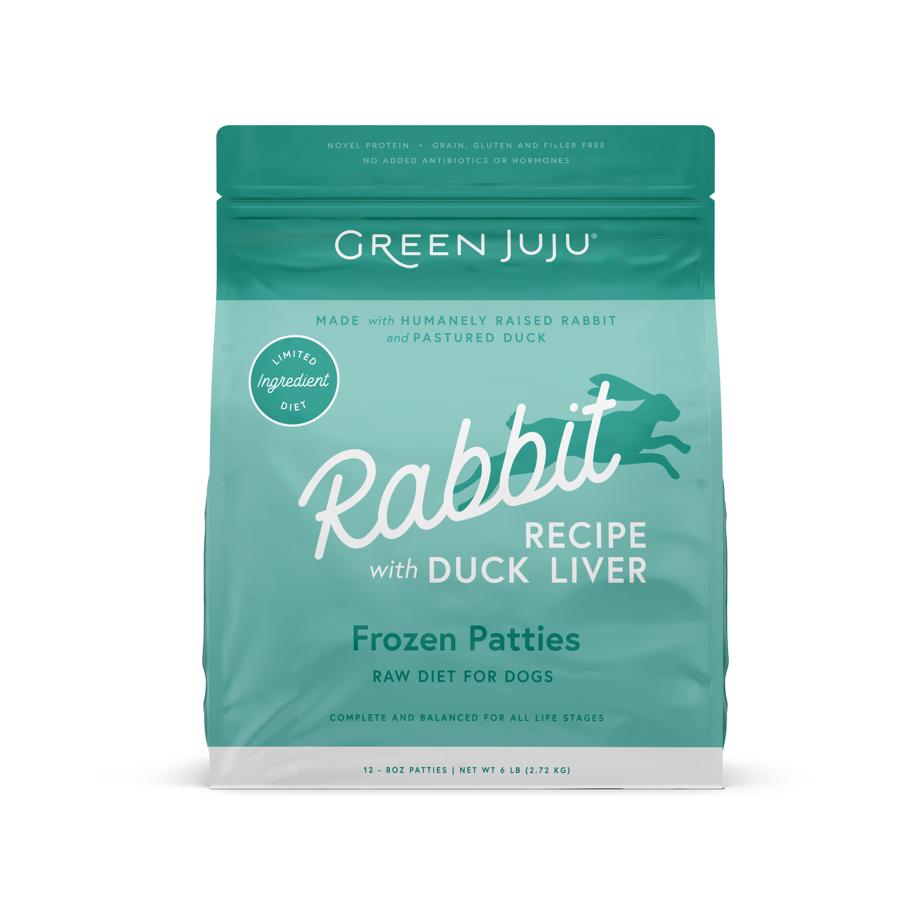 Green Juju Raw Rabbit with Duck Liver Frozen 3lbs