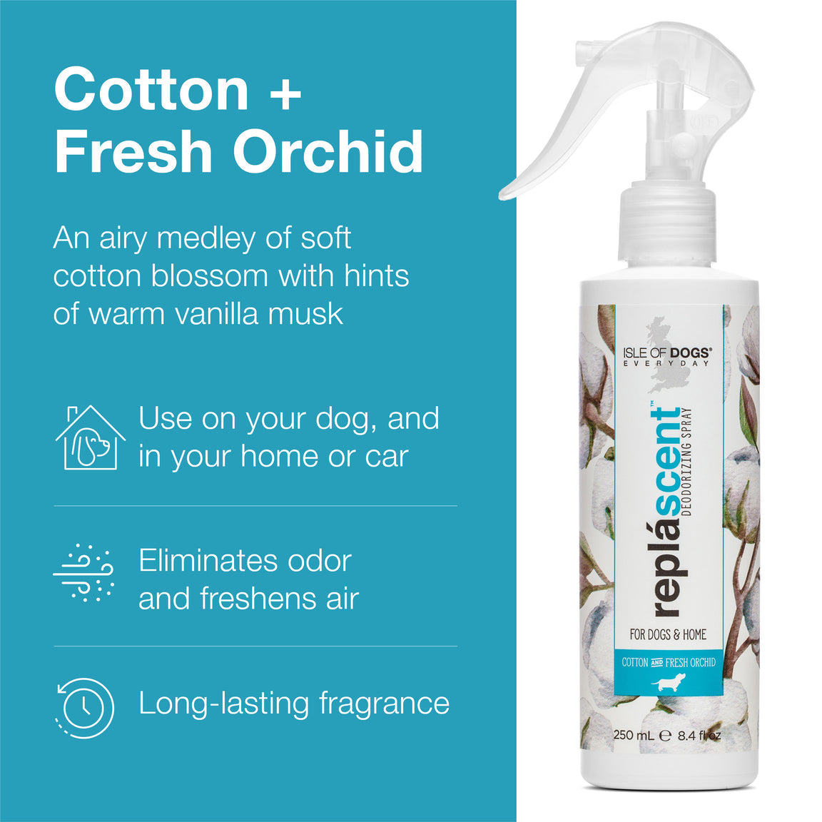 Isle of Dogs Cotton + Fresh Orchid Spray 8.4 oz