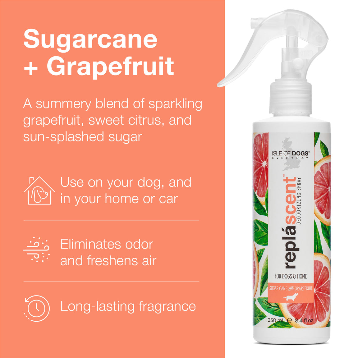 Isle of Dogs Sugar Cane + Grapefruit Spray 8.4oz