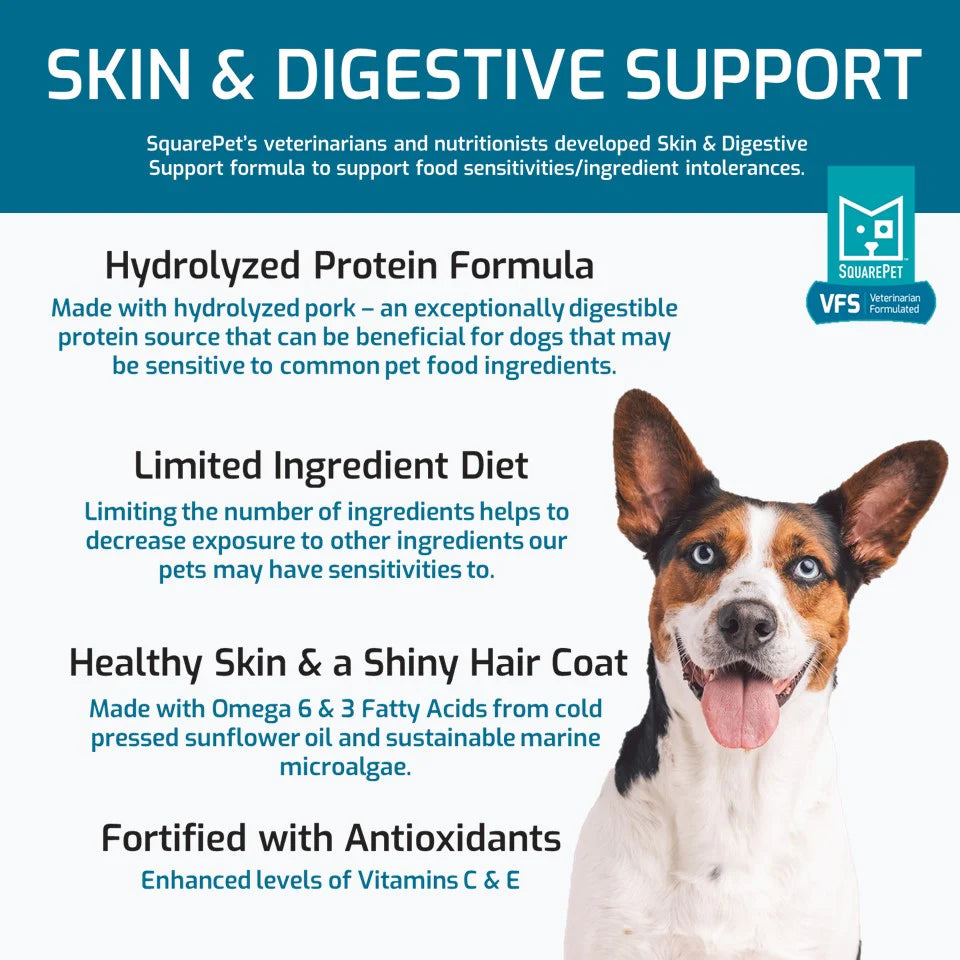 SquarePet VFS Canine Skin & Digestive Support