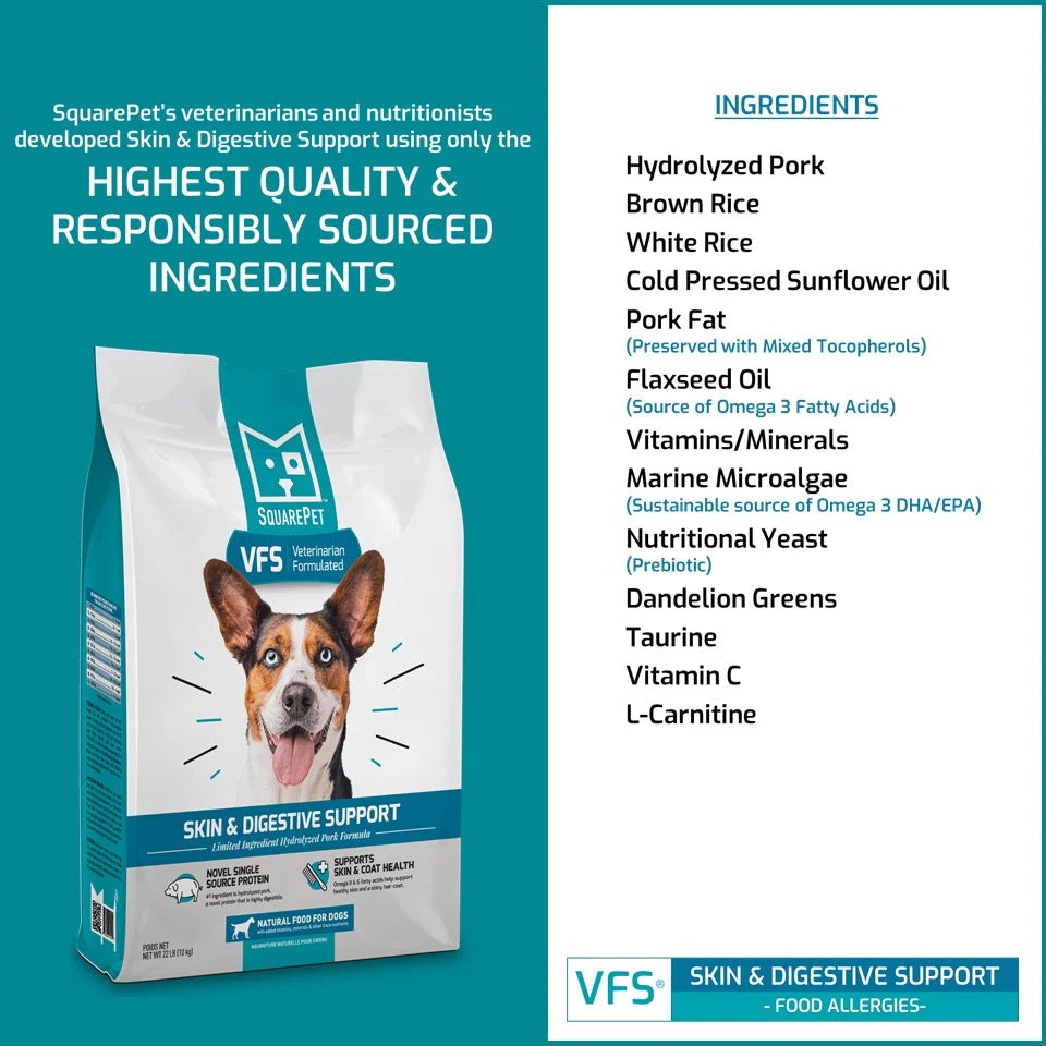 SquarePet VFS Canine Skin & Digestive Support