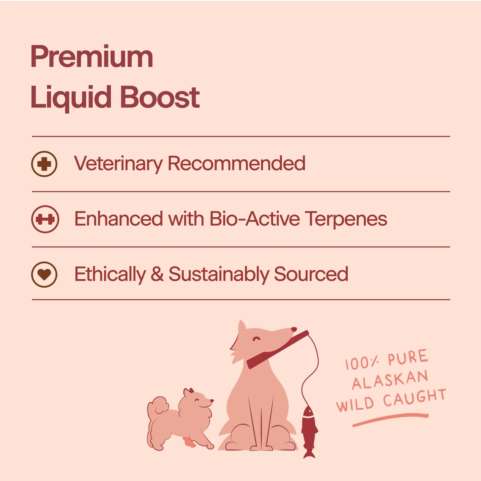 PROSPECT PET WELLNESS DOG PREMIUM LIQUID BOOST SALMON OIL 16OZ