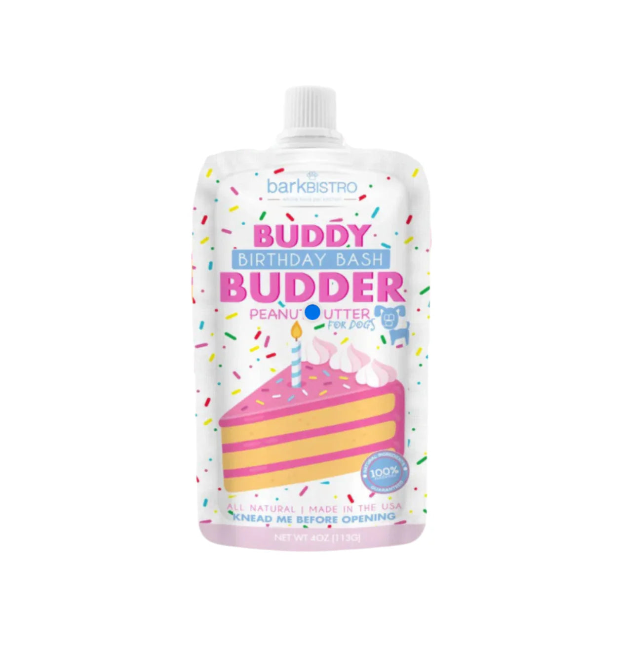 Bark Bistro Birthday Bash Peanut Butter Squeeze Pack 4oz
