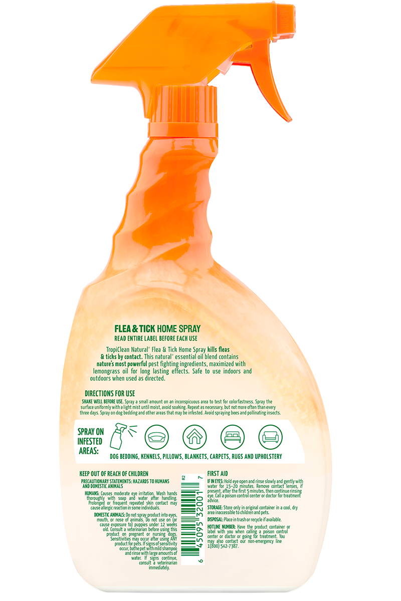 TropiClean Flea & Tick Spray for Home 32oz