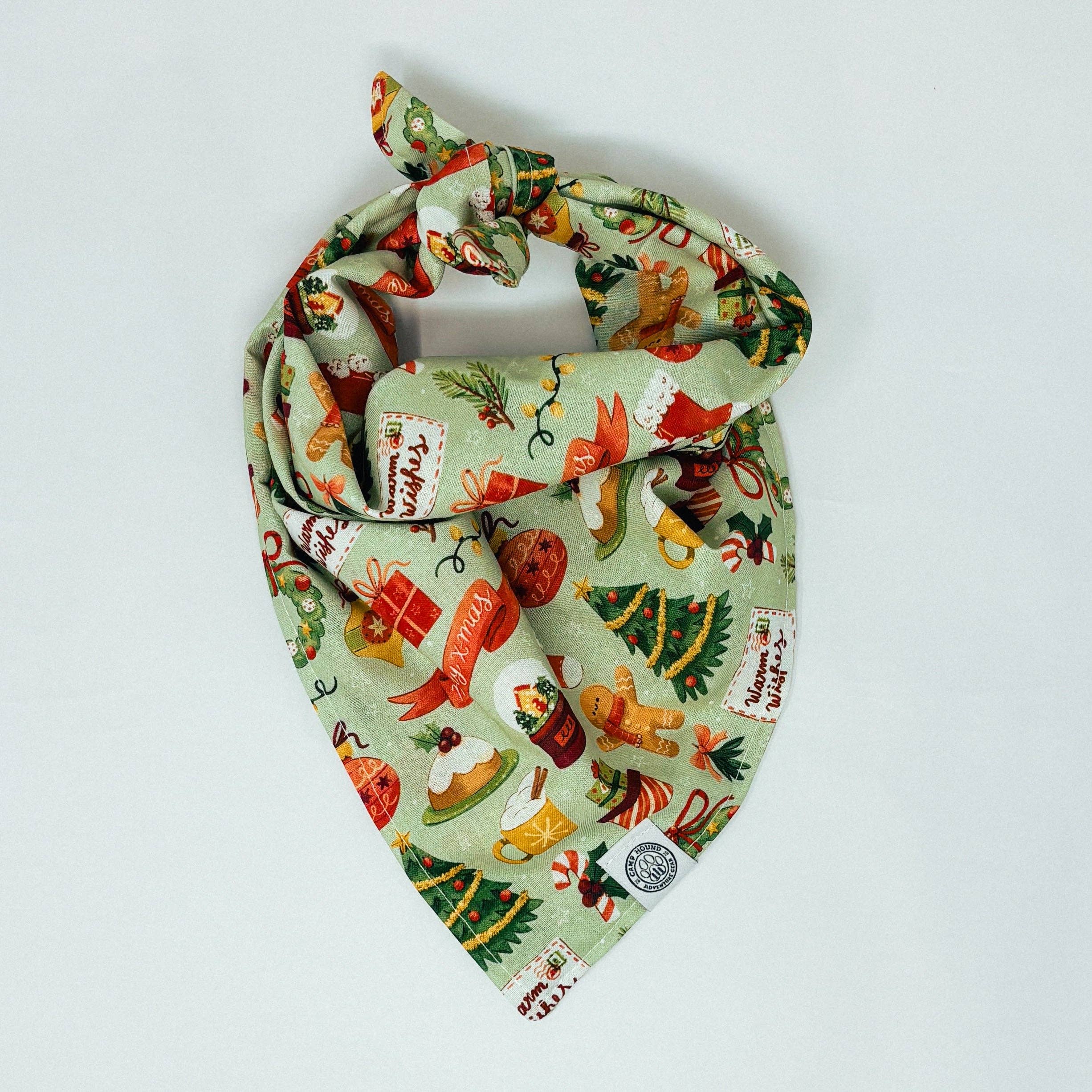 Camp Hound Holly Dog Bandana | Christmas Holiday