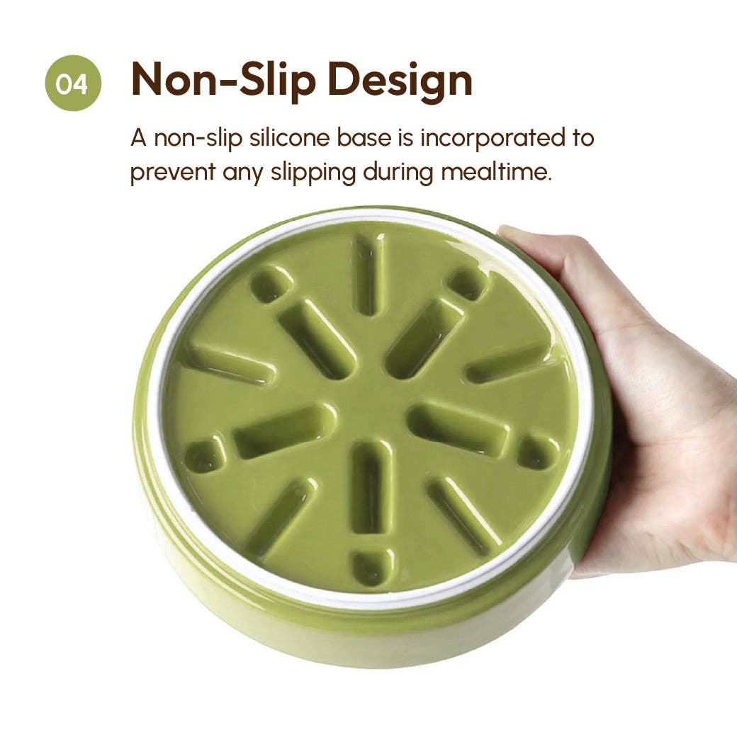 Pehom Macaroni Slow Feeder Dog Bowls - Purple