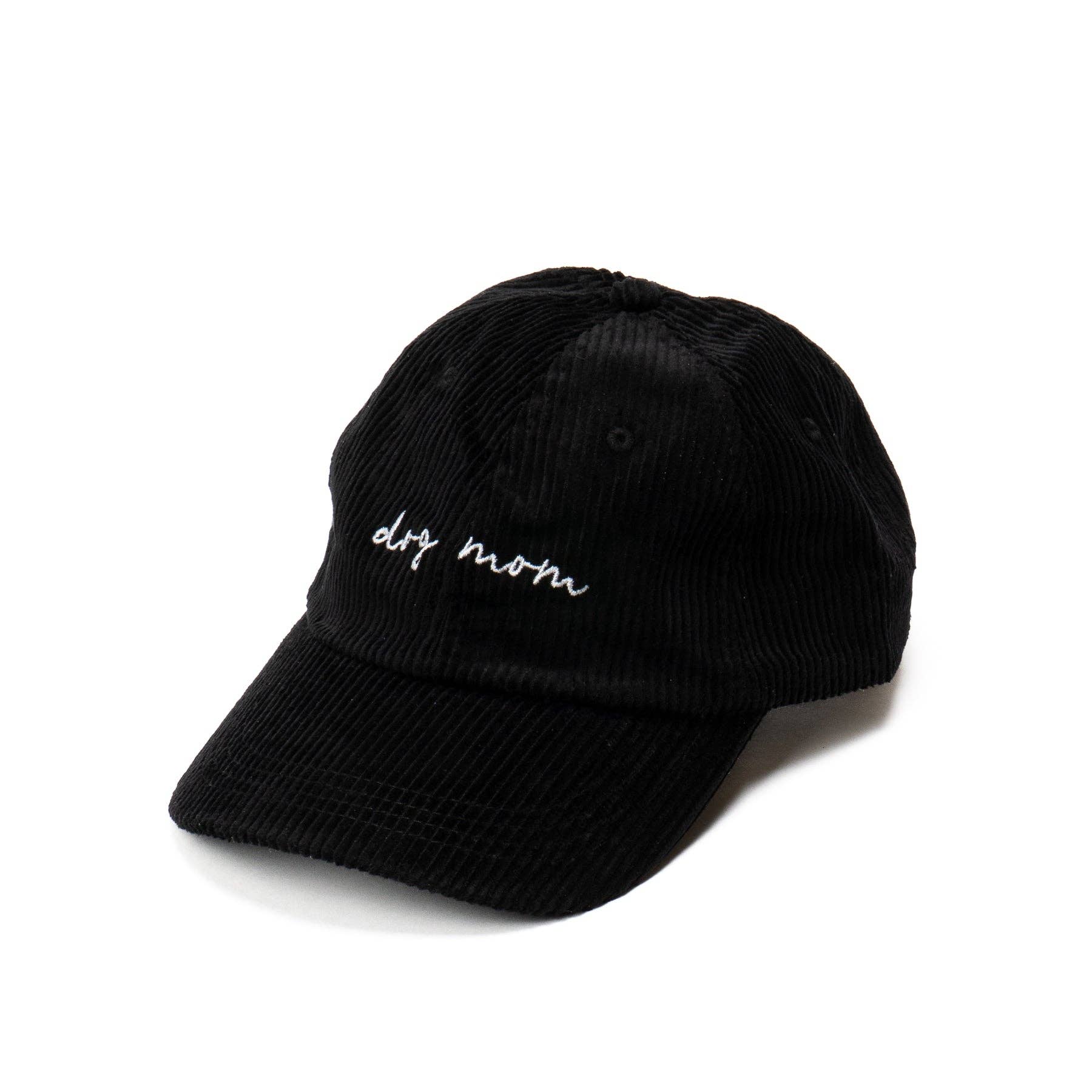 Lucy & Co. Black Corduroy Dog Mom Hat