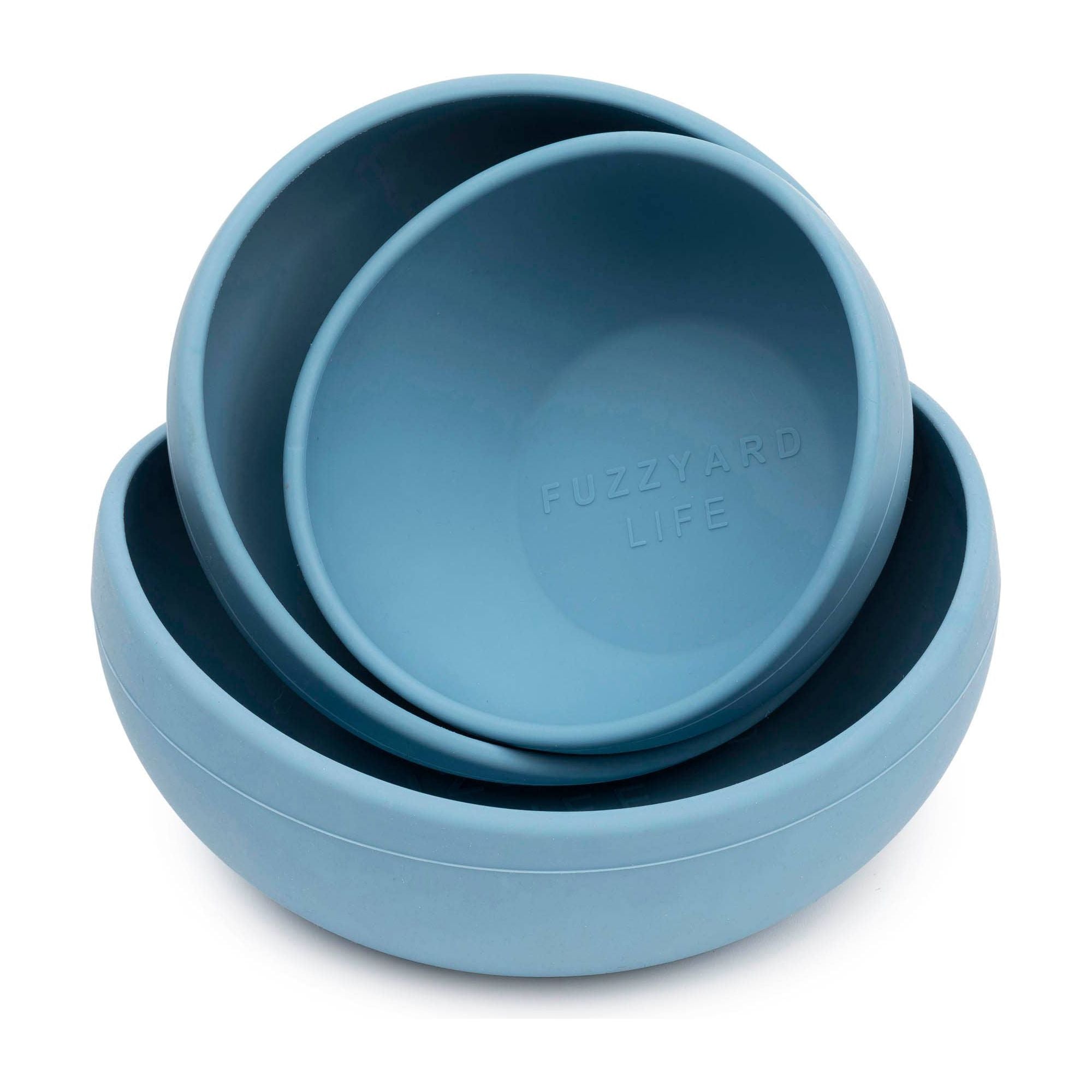FuzzYard Life Silicone Bowl - French Blue S