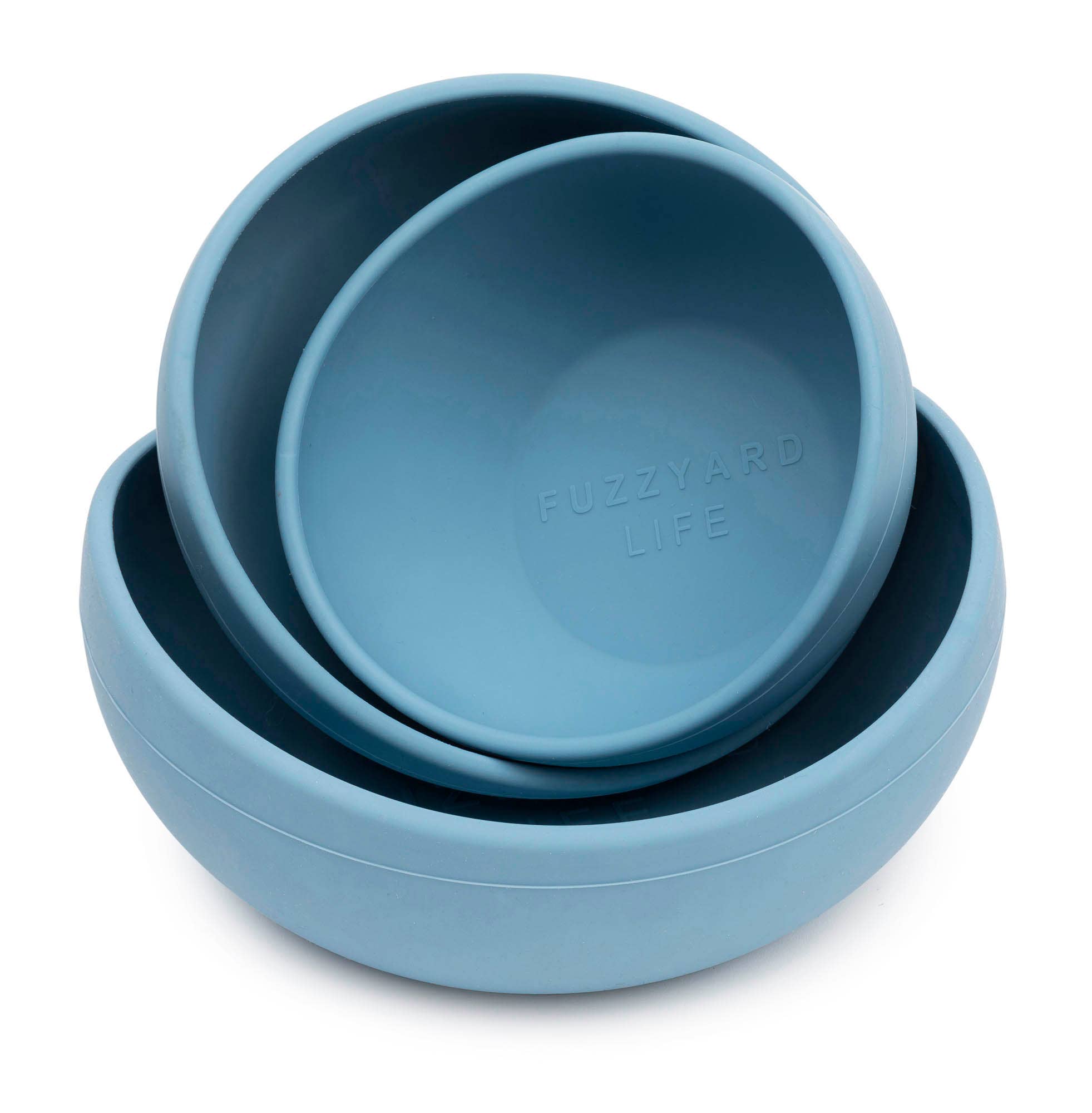 FuzzYard Life Silicone Bowl - French Blue L