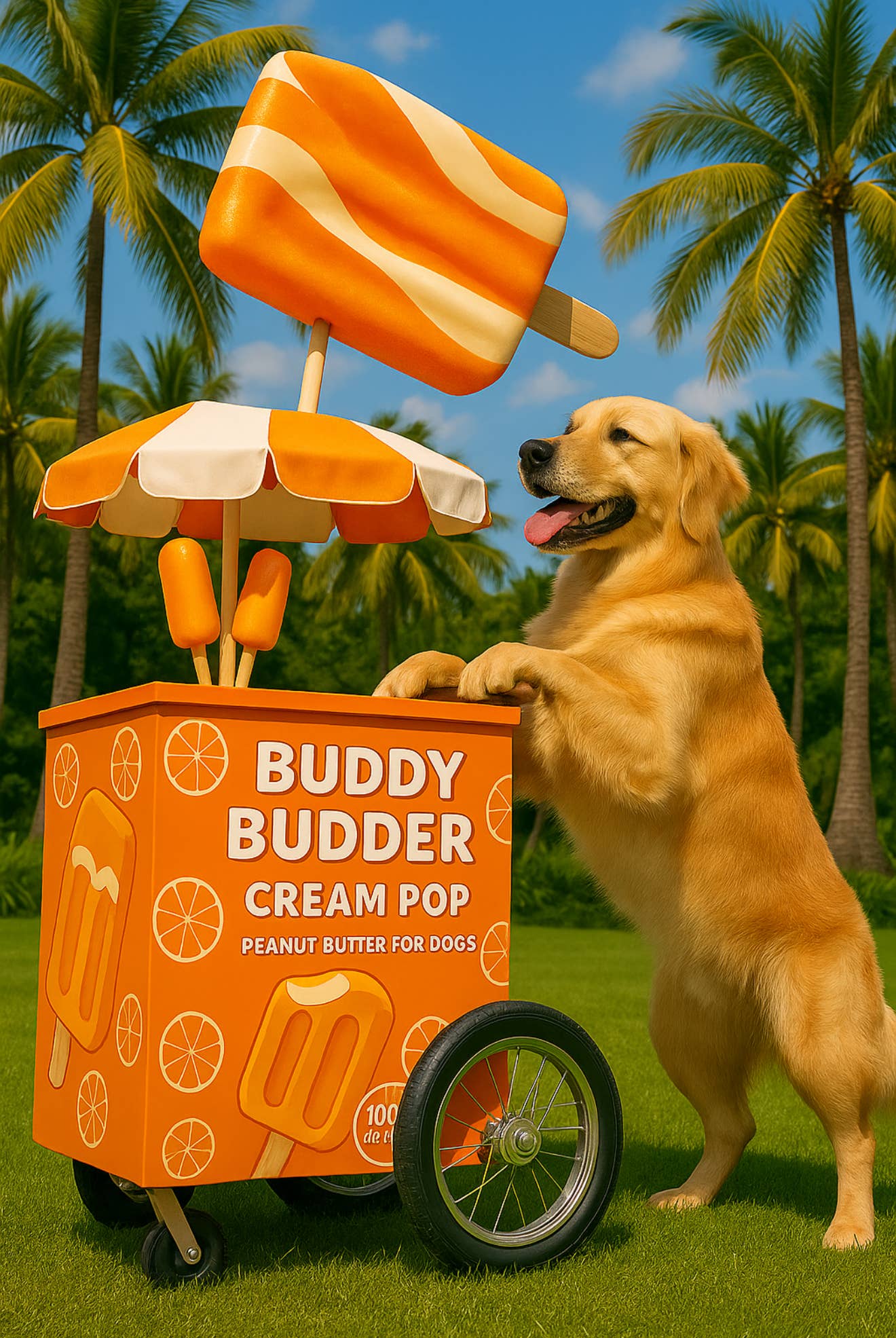 Bark Bistro Cream Pop Peanut Butter Squeeze Pack 4oz
