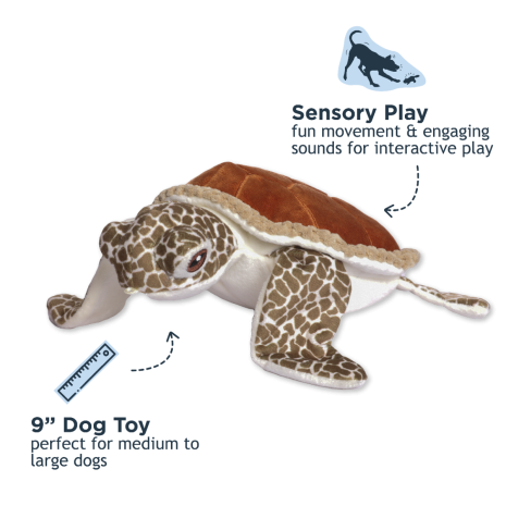 Tall Tails Dog Animated Sea Turtle 9 Inch