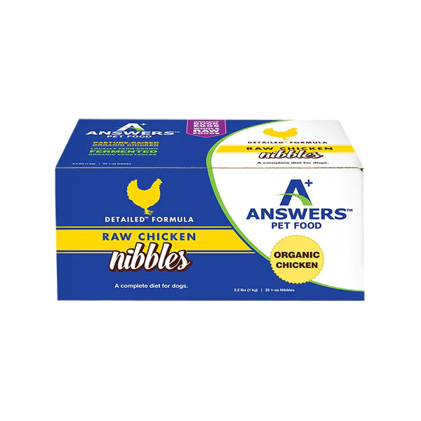 Answers Dog Detailed Nibbles Chicken Frozen 2.2 vlbs