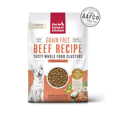 The Honest Kitchen Dog Beef Grain Free clusters