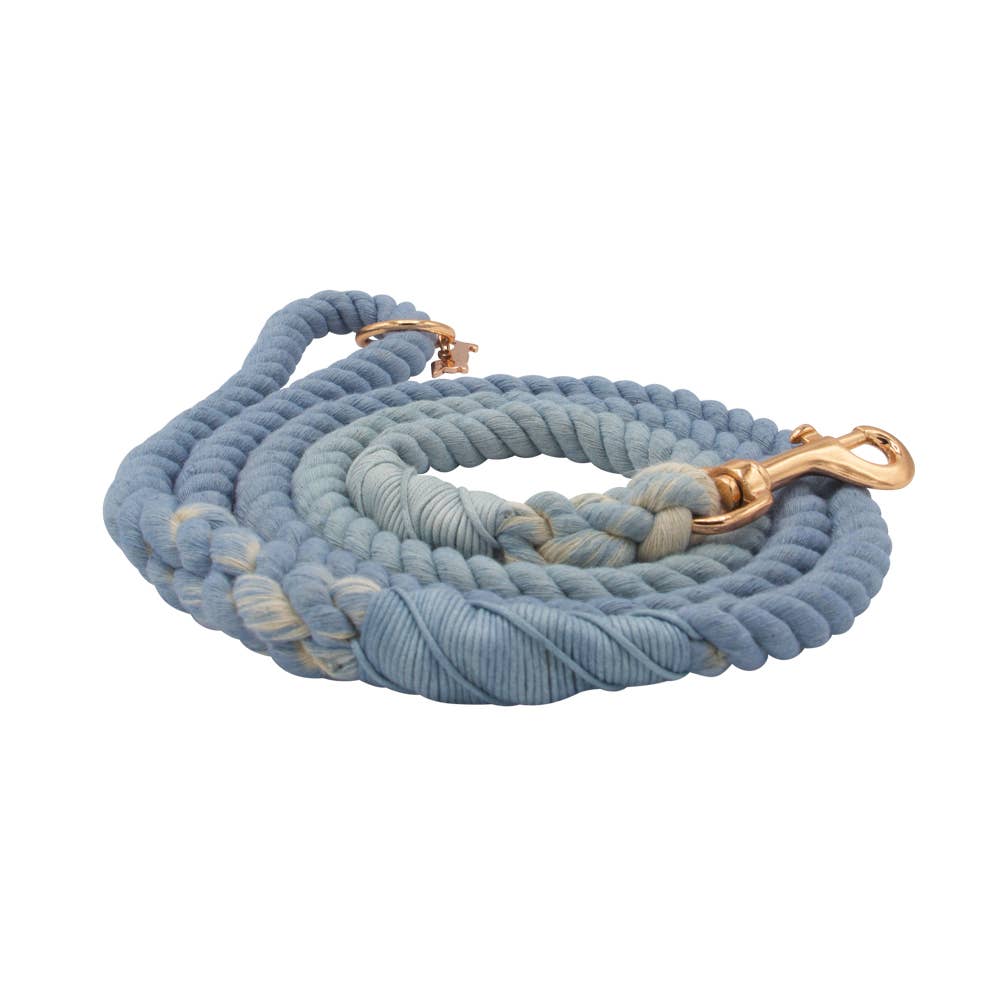 SASSY WOOF Rope Leash - Bluebell