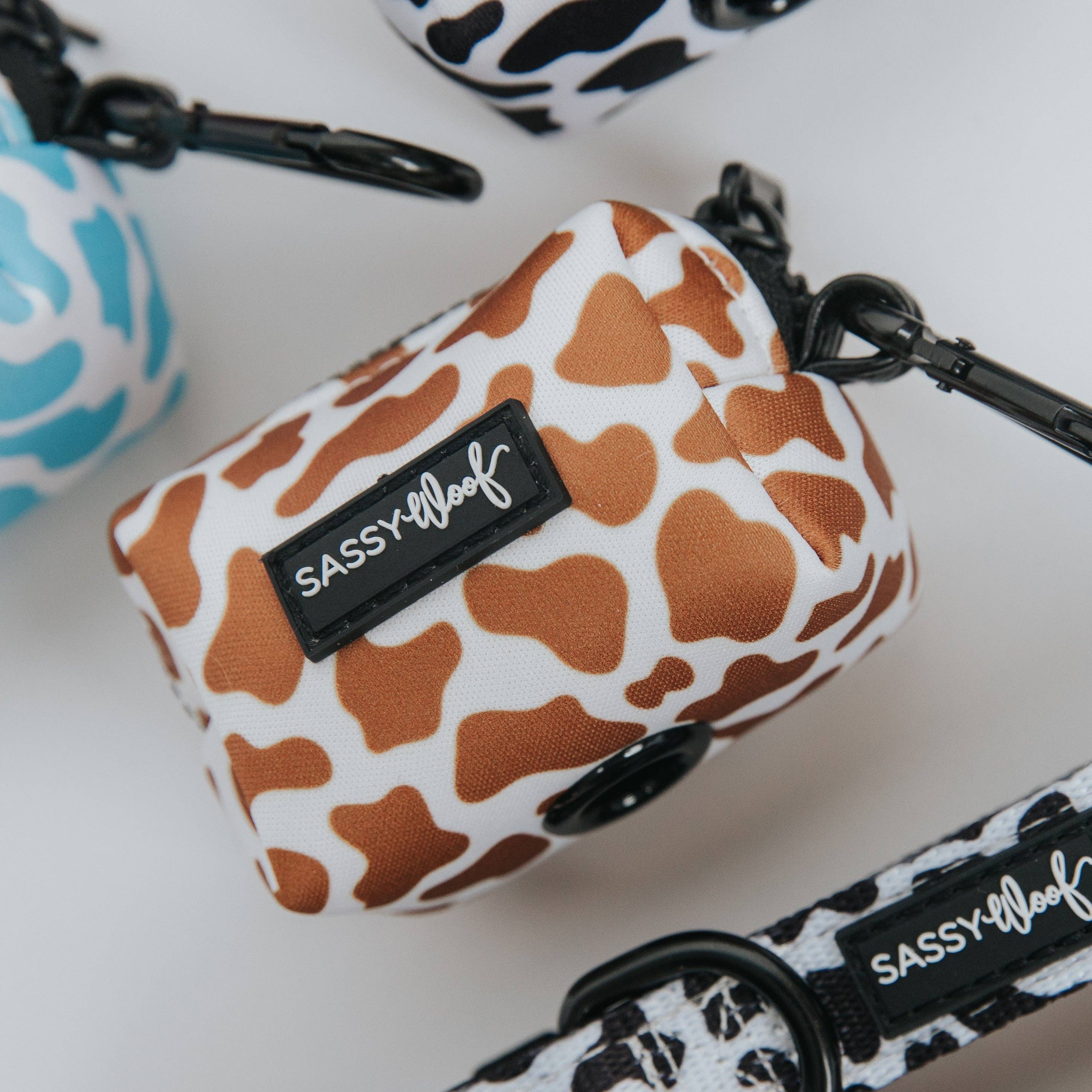 Sassy Woof Waste Bag Holder - Chocolate Milk
