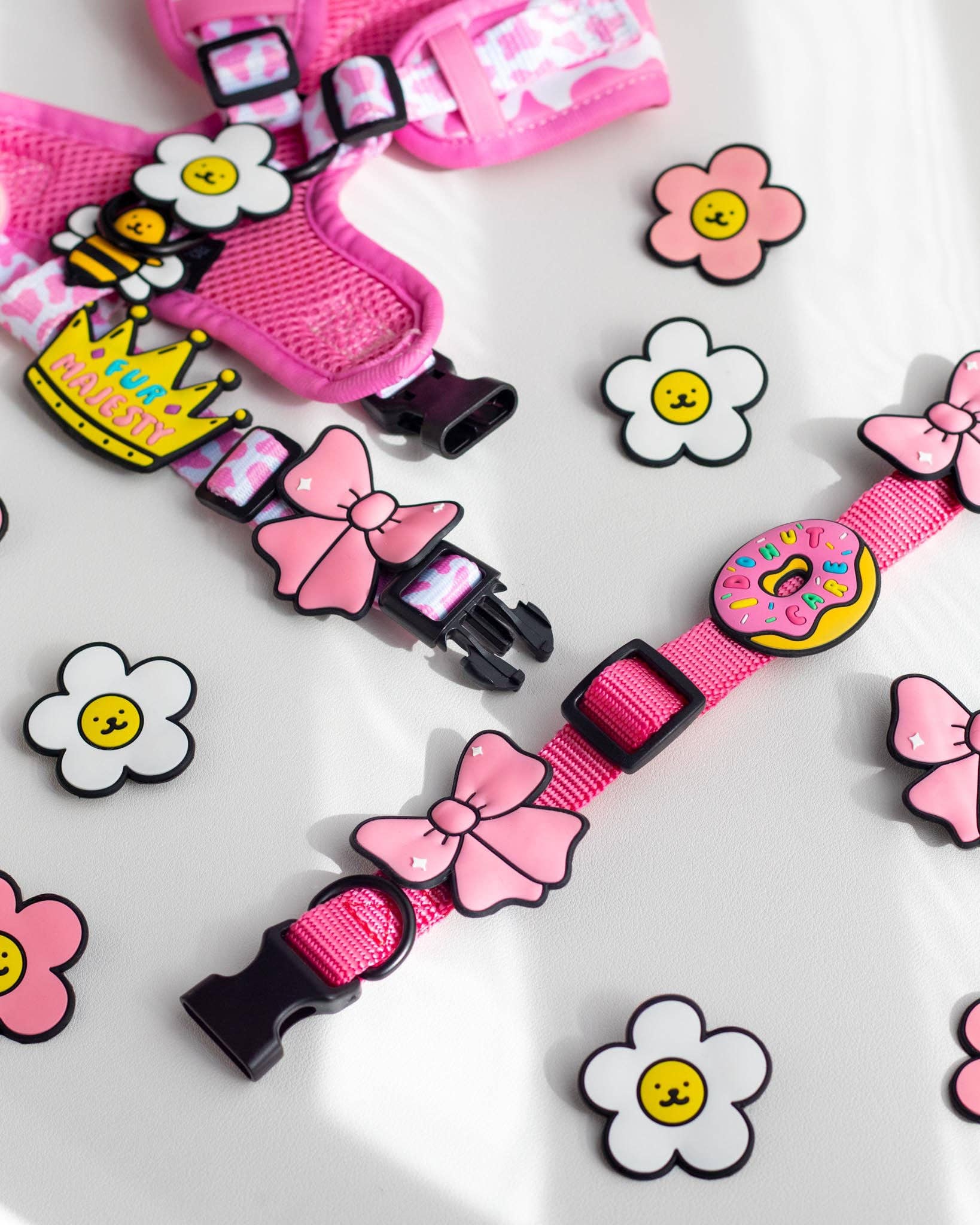 Ribbon Pink Jiby Dog Charm
