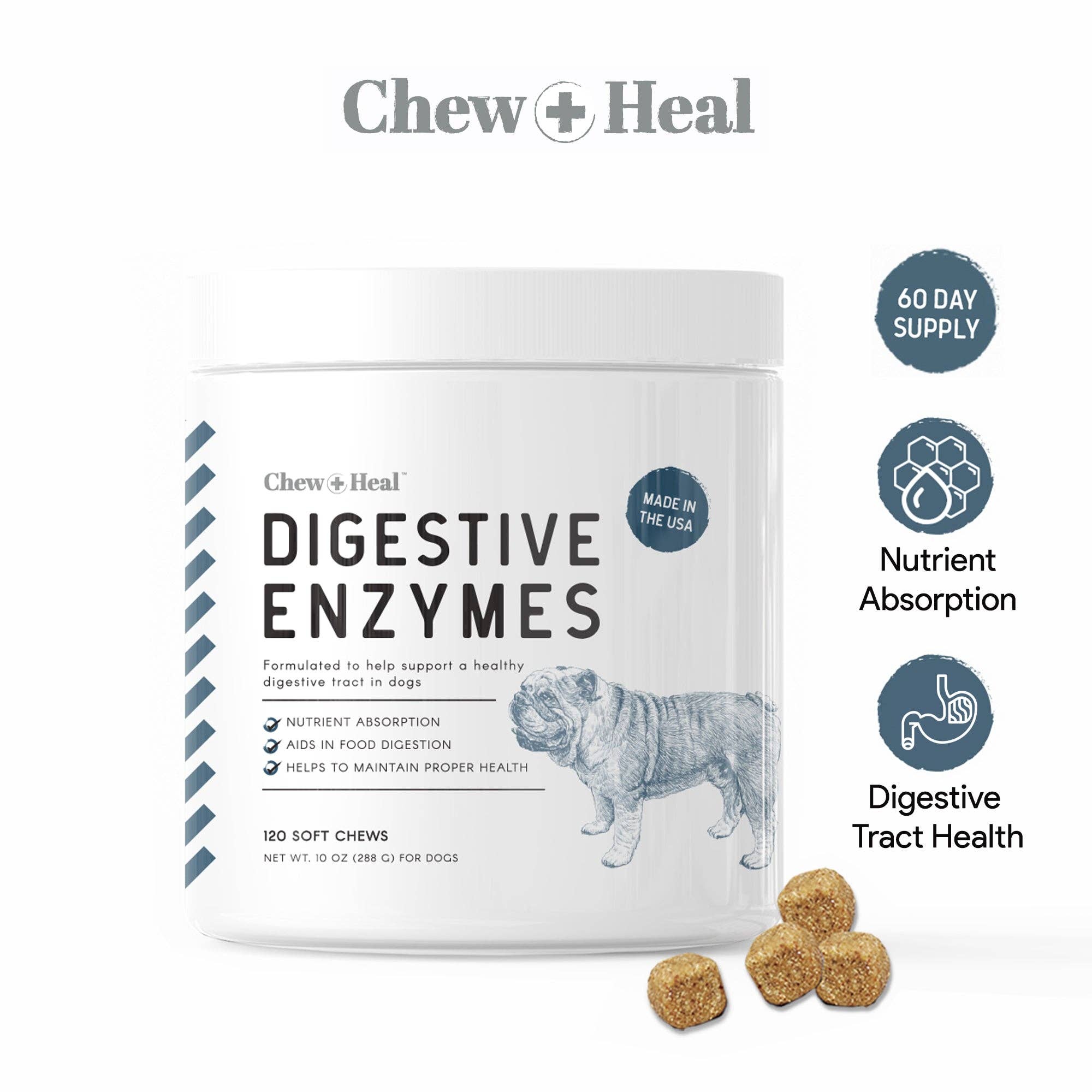 Chew + Heal Digestive Enzymes with Probiotics