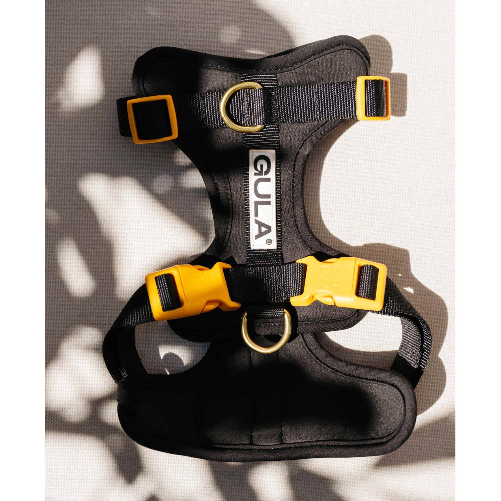 Gula Dog Harness - Black & Yellow