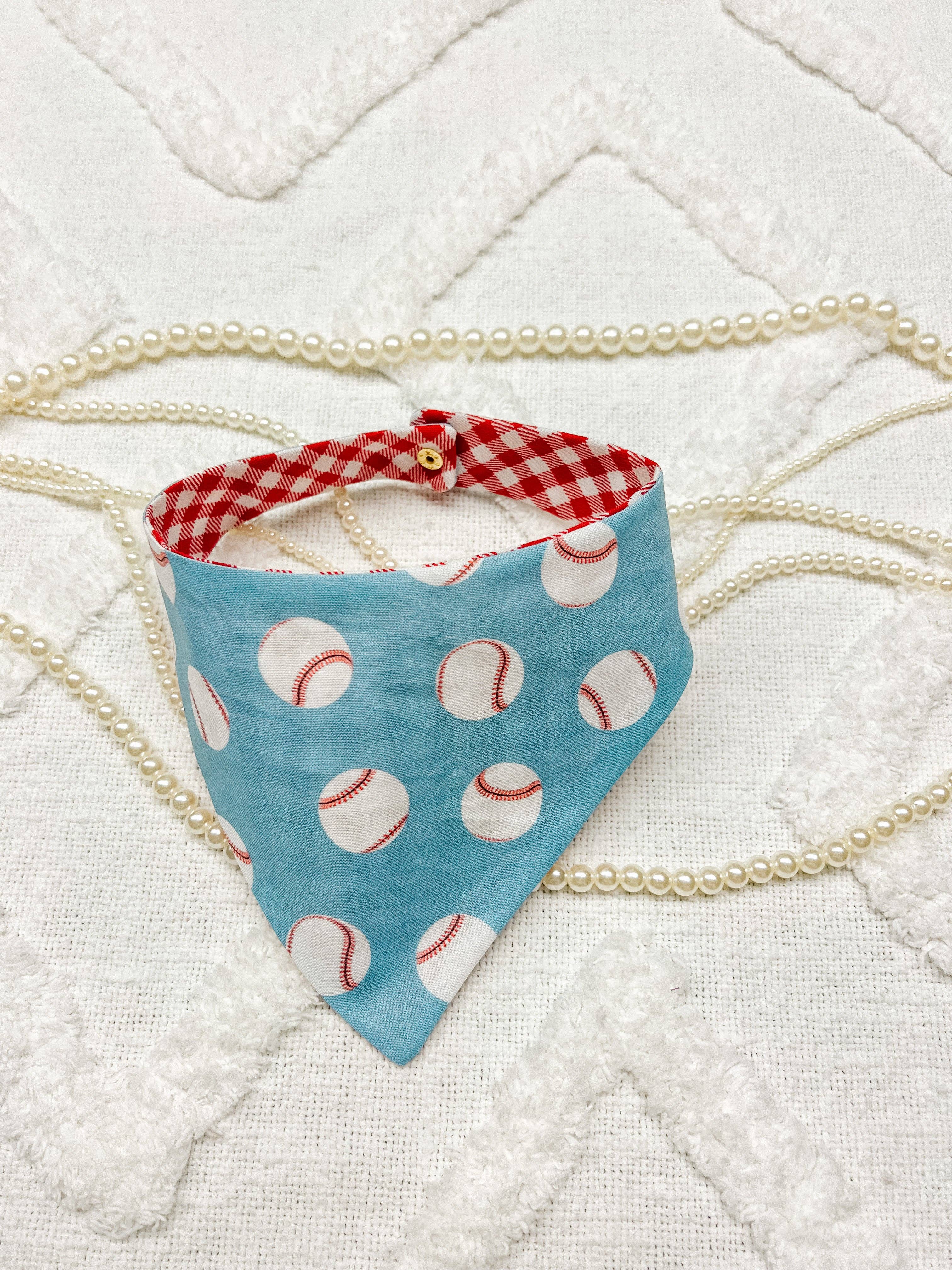 StellaLoo Baseball Snap-On Reversible Bandana