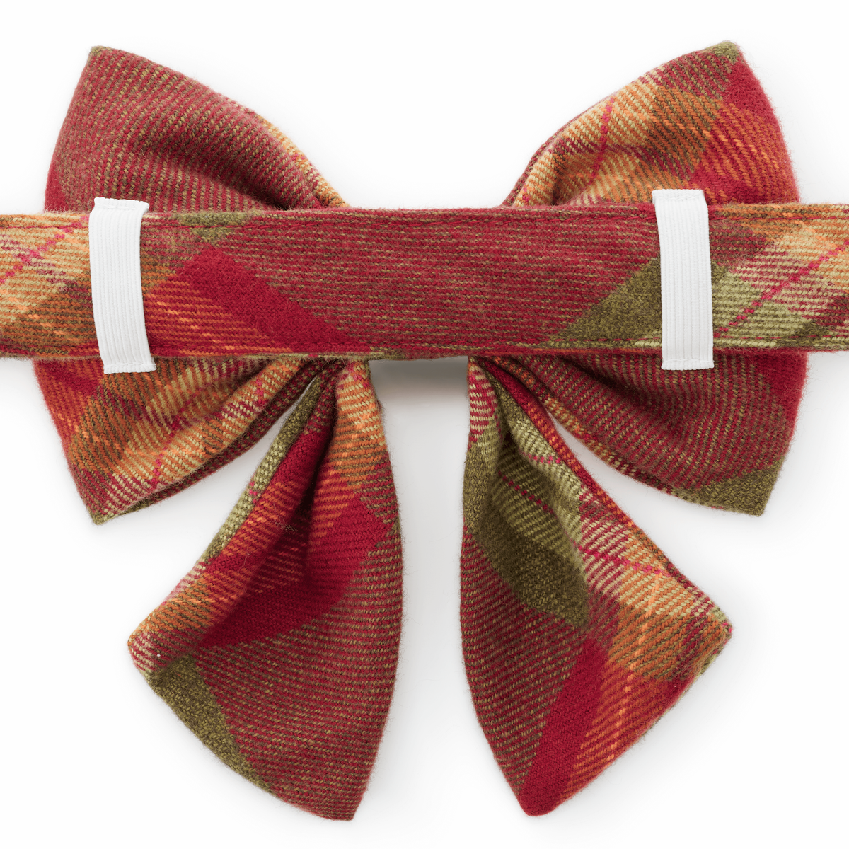 Foggy Dog Orchard Plaid Flannel Lady Dog Bow