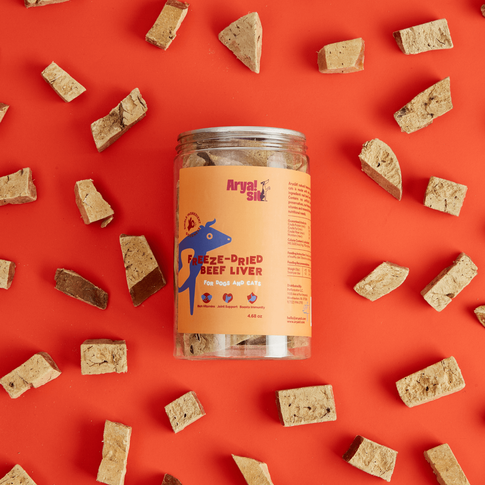 Arya Sit! Freeze-Dried Beef Liver 5.6oz