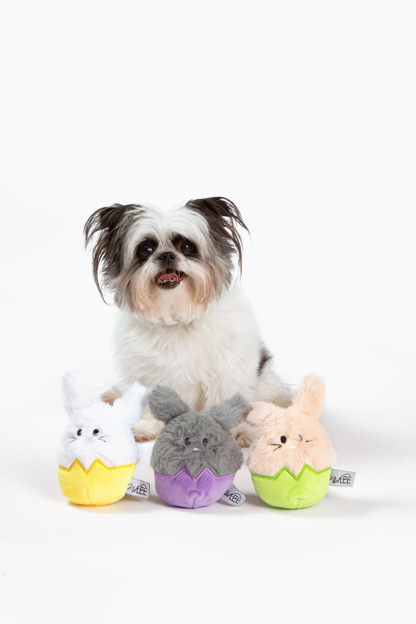 Midlee Easter Bunny Egg Dog Toy