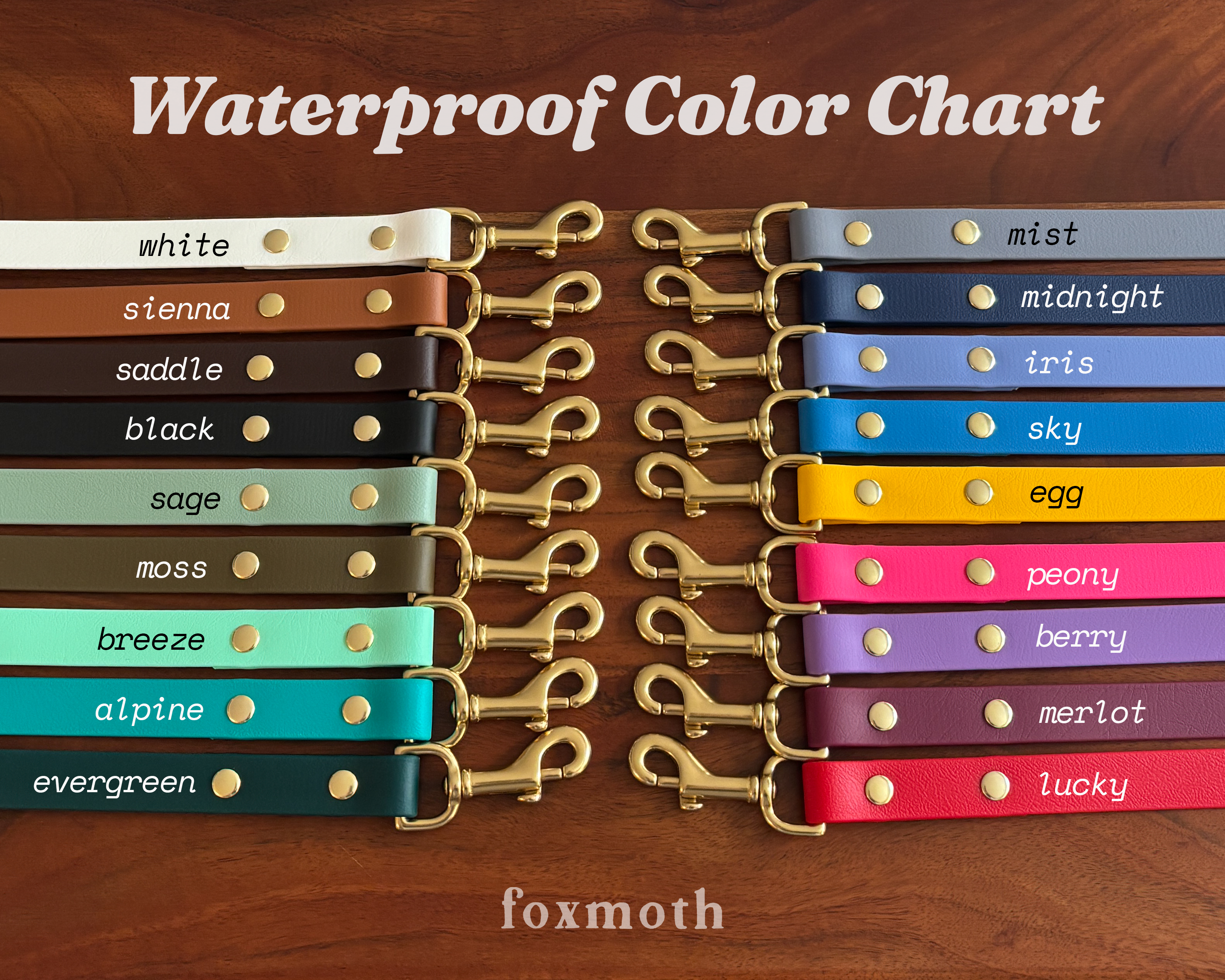 Foxmoth Biothane Waterproof Leash