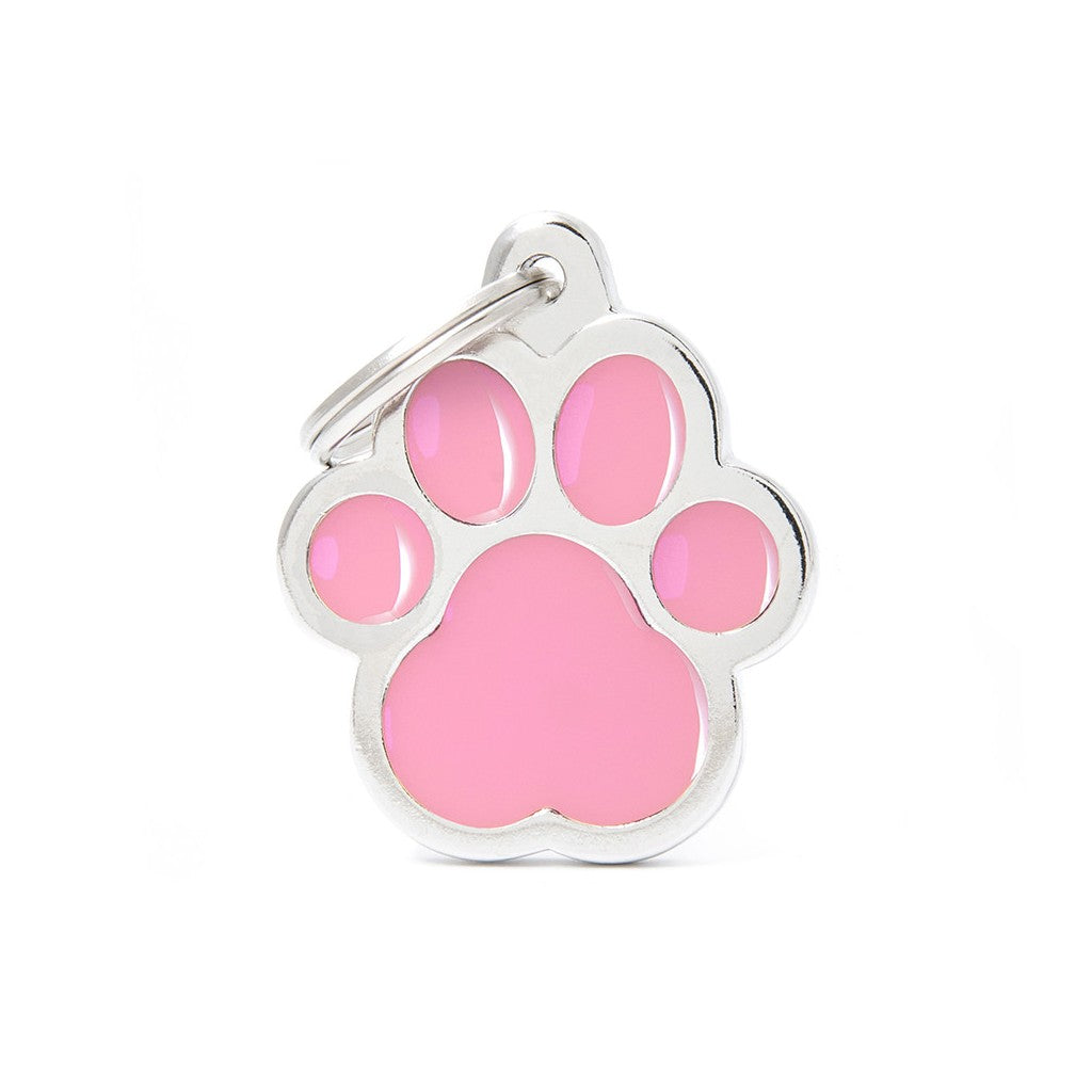 My Family Tag Pink Paw