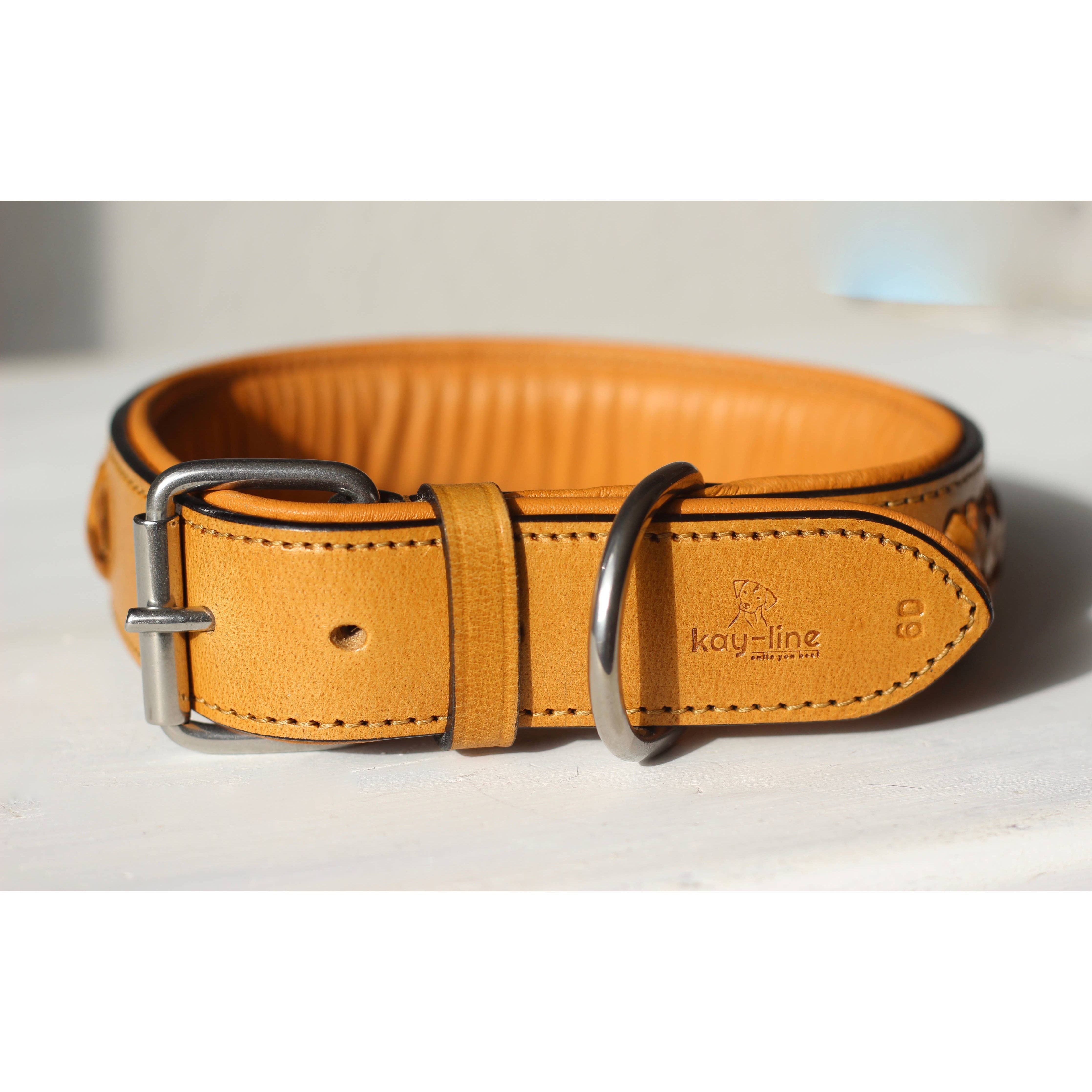 Kay-line Leather collar CINNAMON
