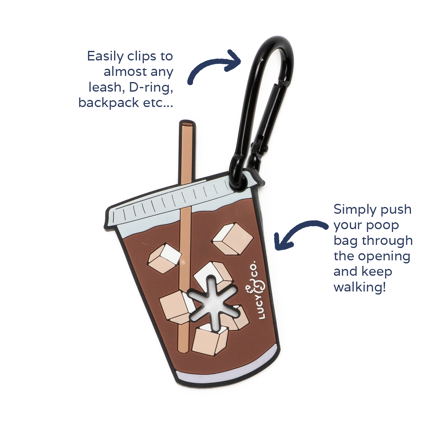 Lucy & Co. Coffee Poop Clip