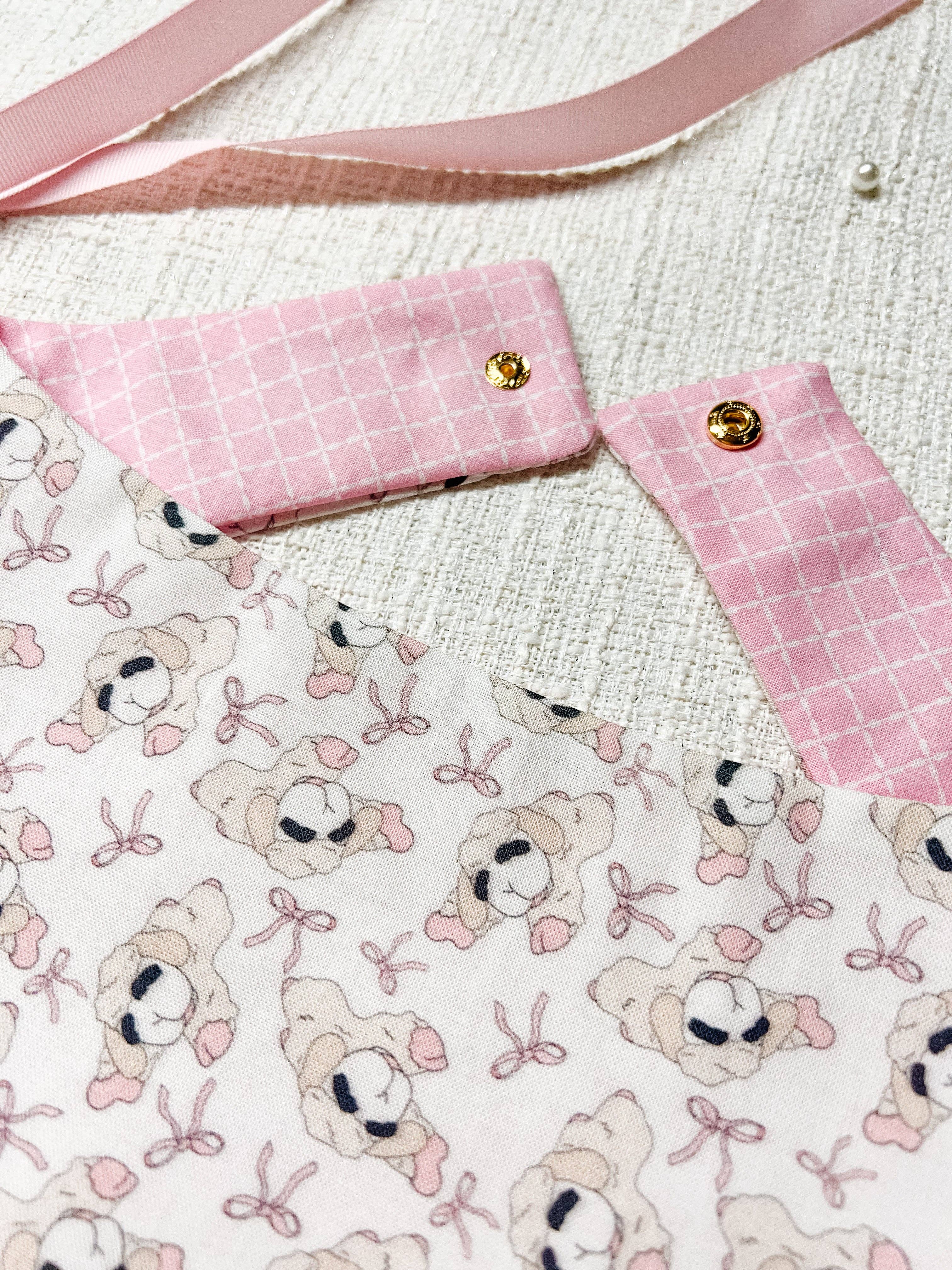 StellaLoo Coquette Lamb Snap-On Reversible Bandana