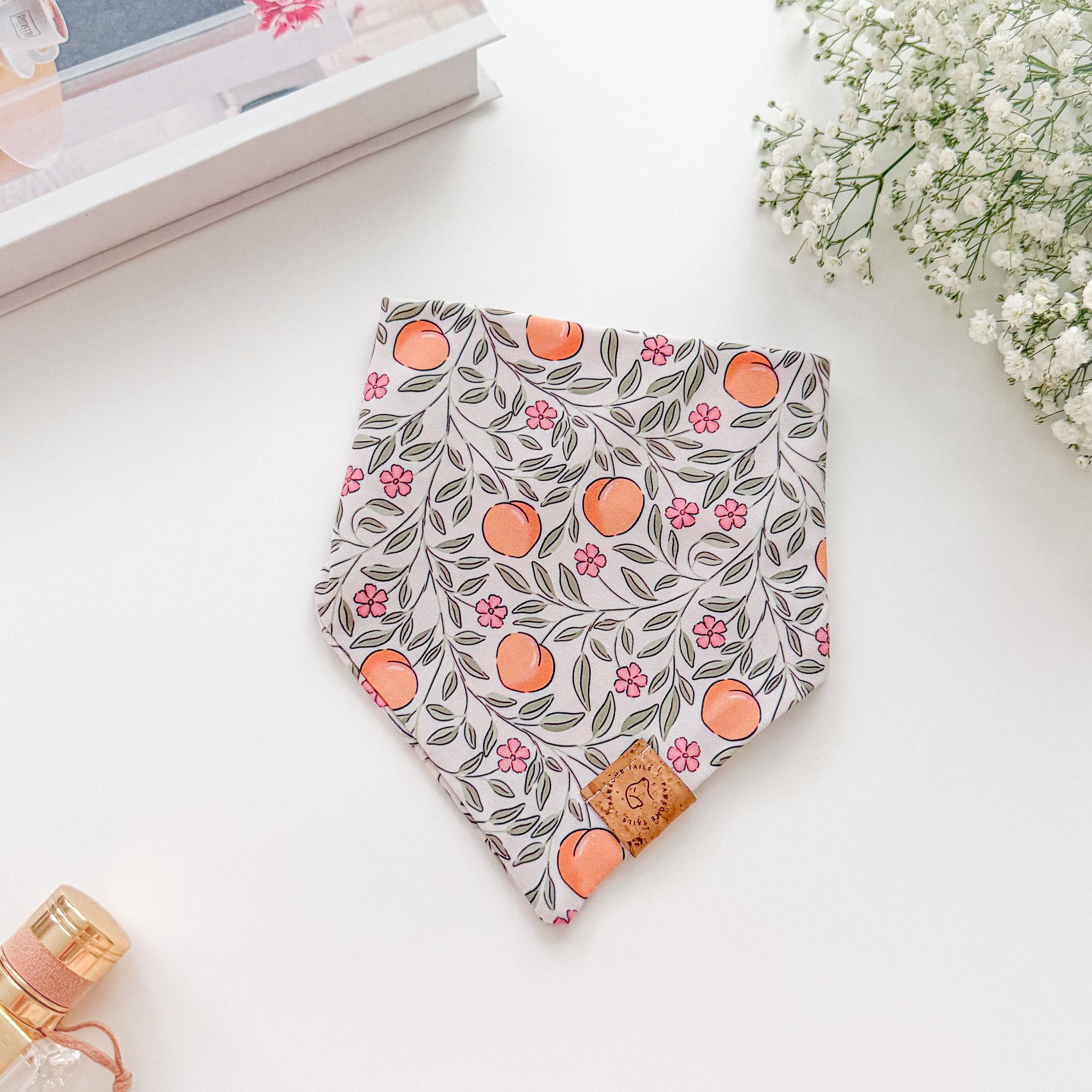 Pawsome Tails Peachy Petals Bandana