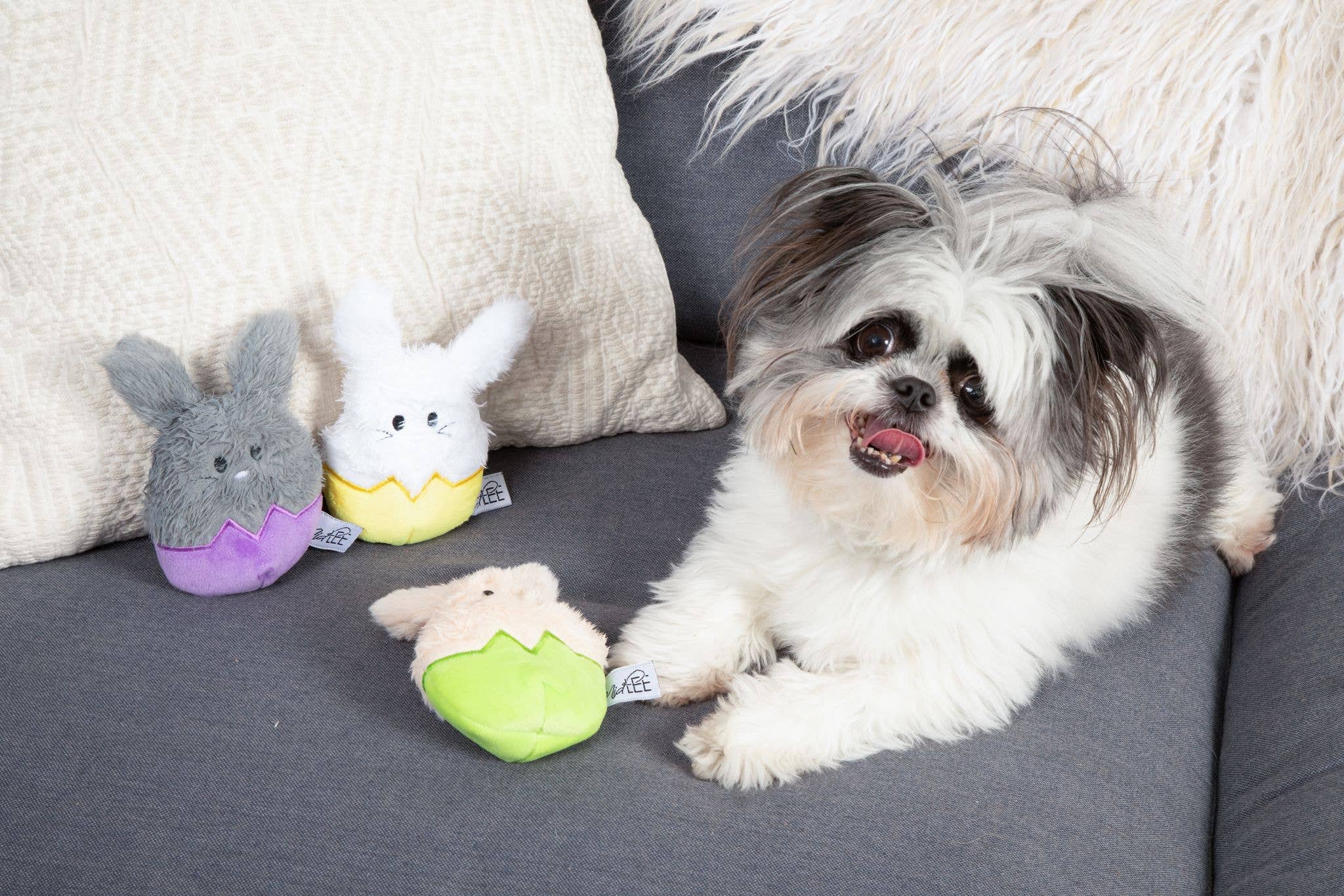 Midlee Easter Bunny Egg Dog Toy