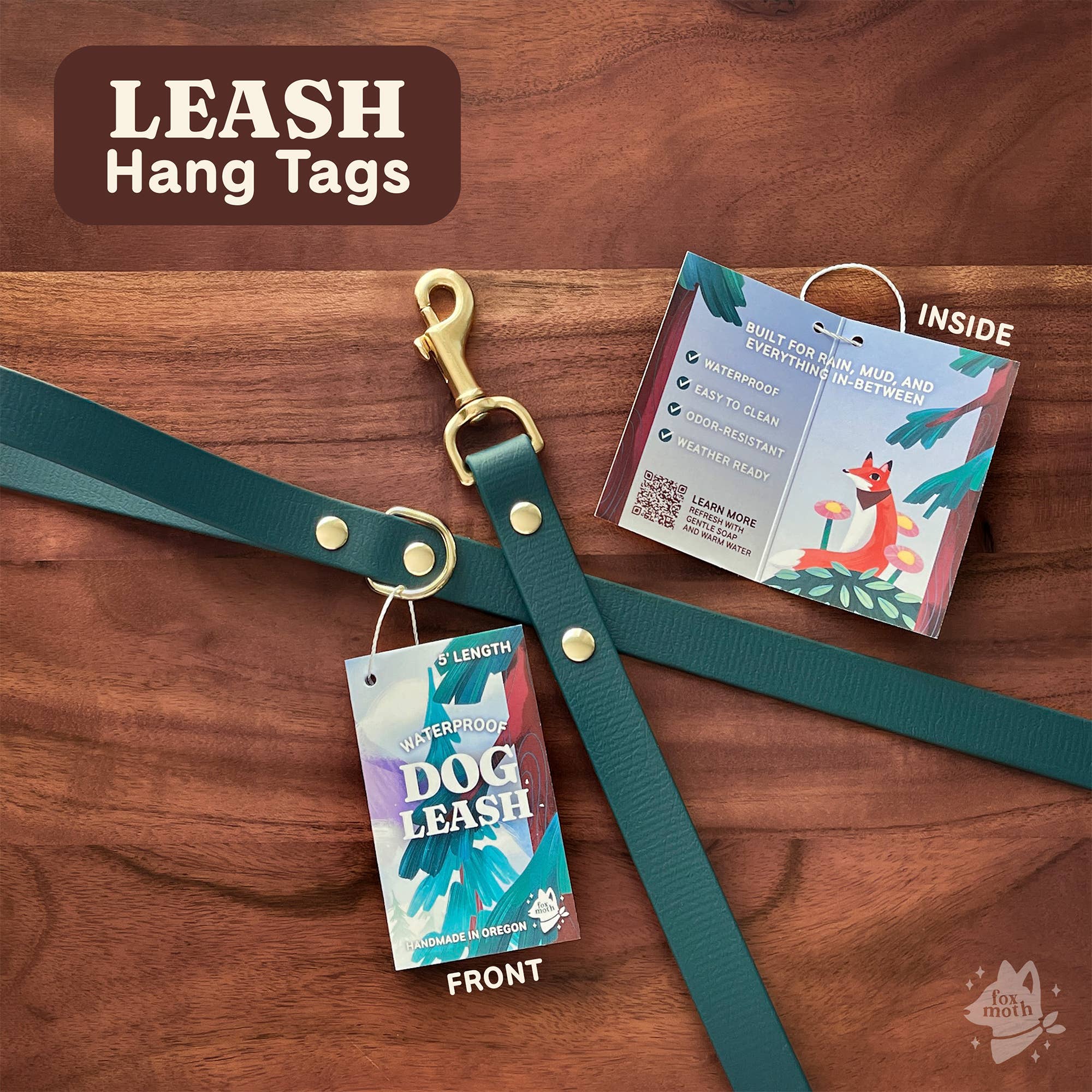 Foxmoth Biothane Waterproof Leash