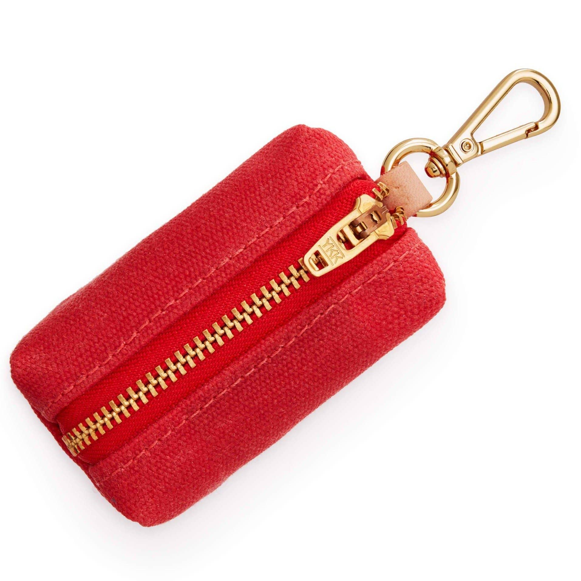 The Foggy Dog Ruby Waxed Canvas Poop Bag Dispenser