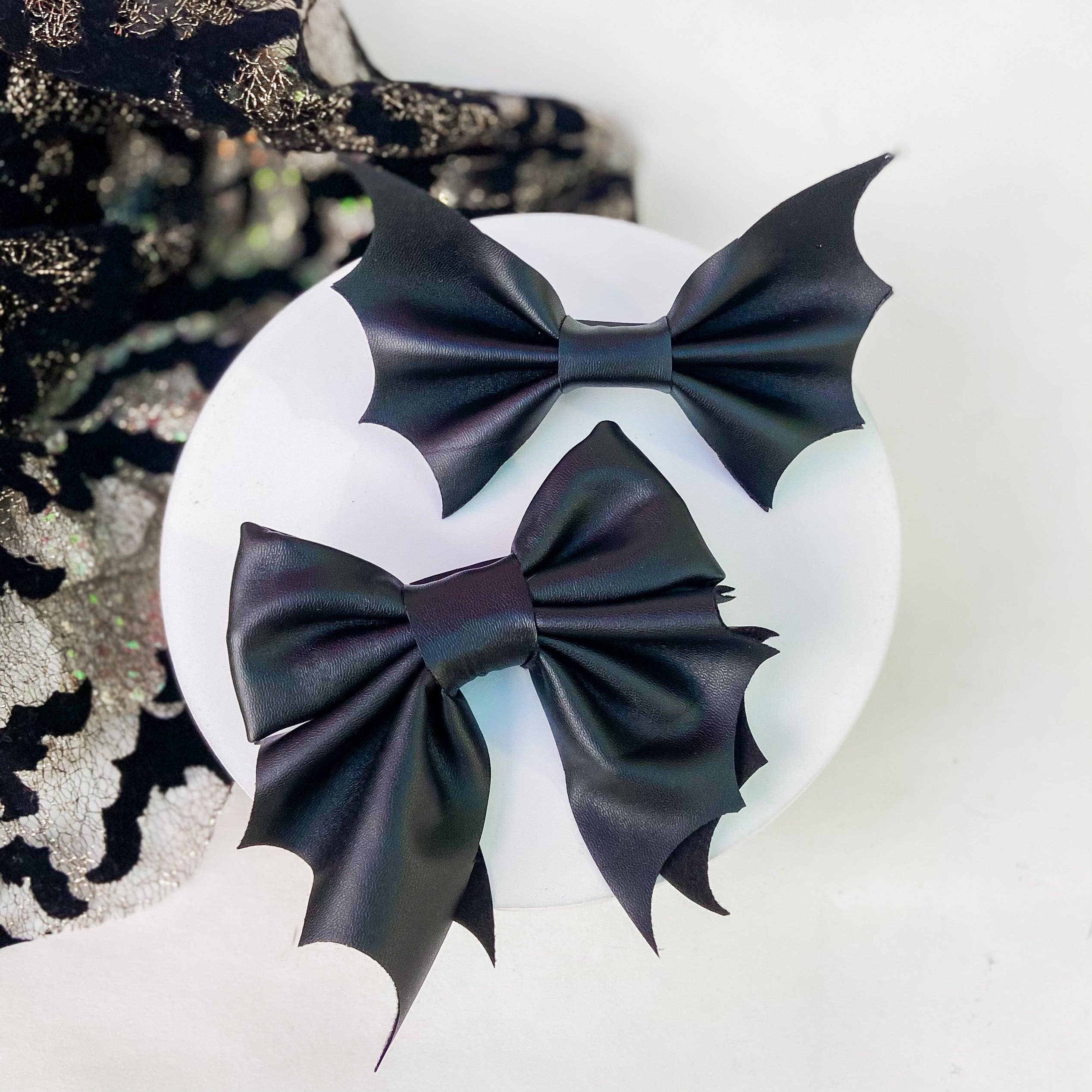 Doggish Bat Halloween Bow Tie