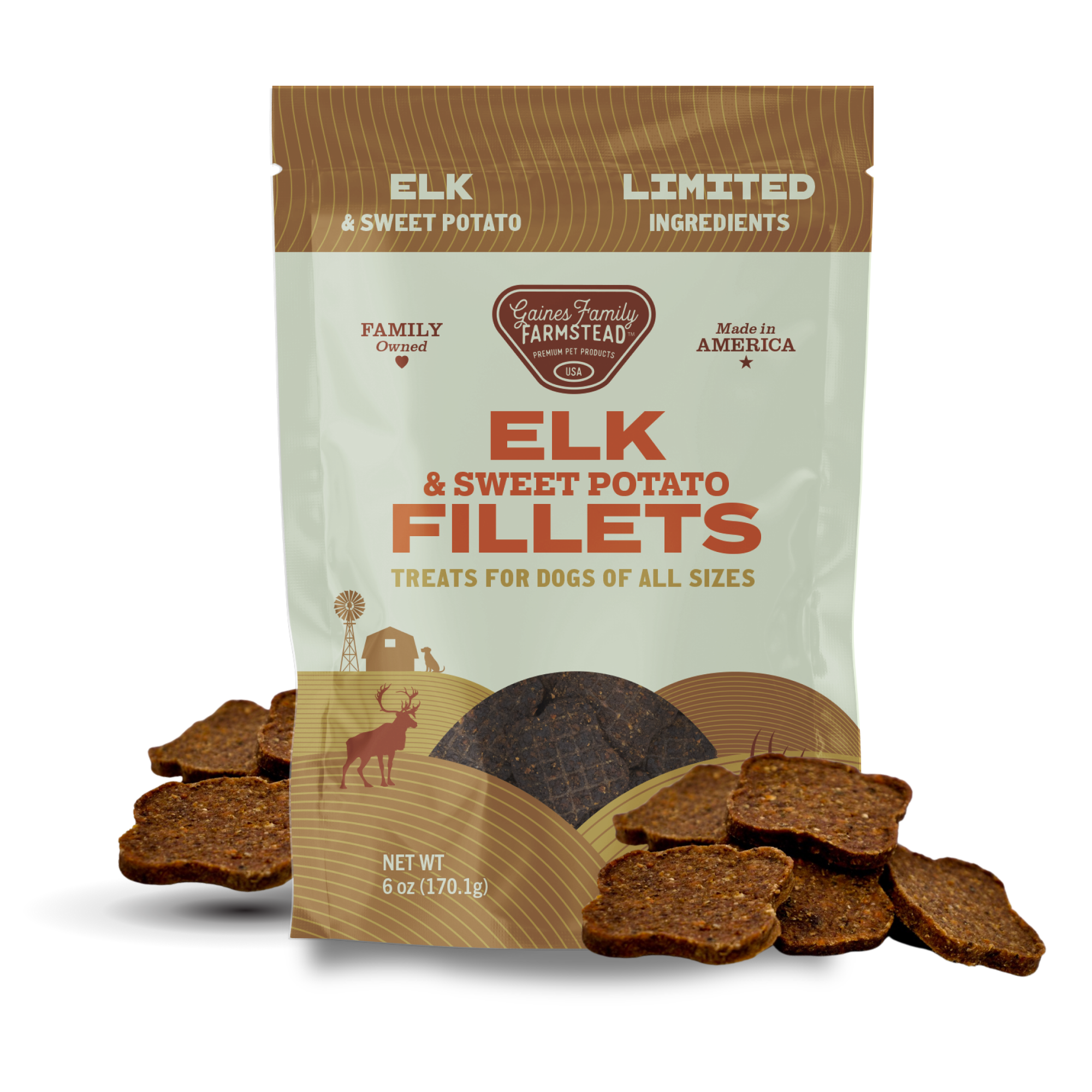 Gaines Family Elk and Sweet Potato Fillets 6oz
