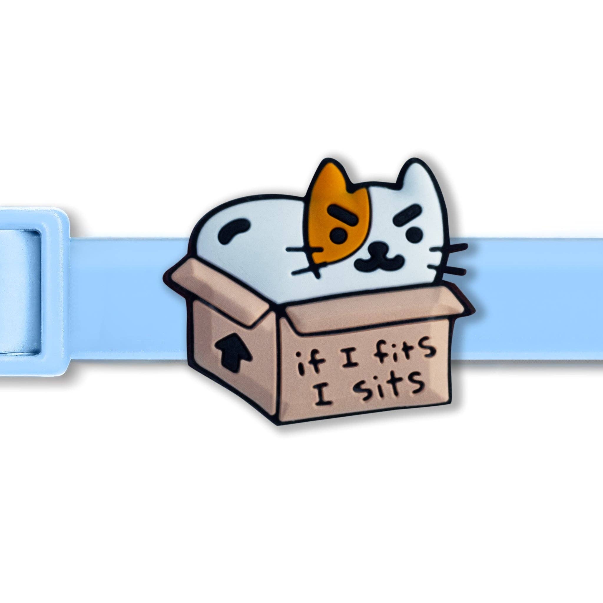 If I Fits I Sits Jiby Cat Charm