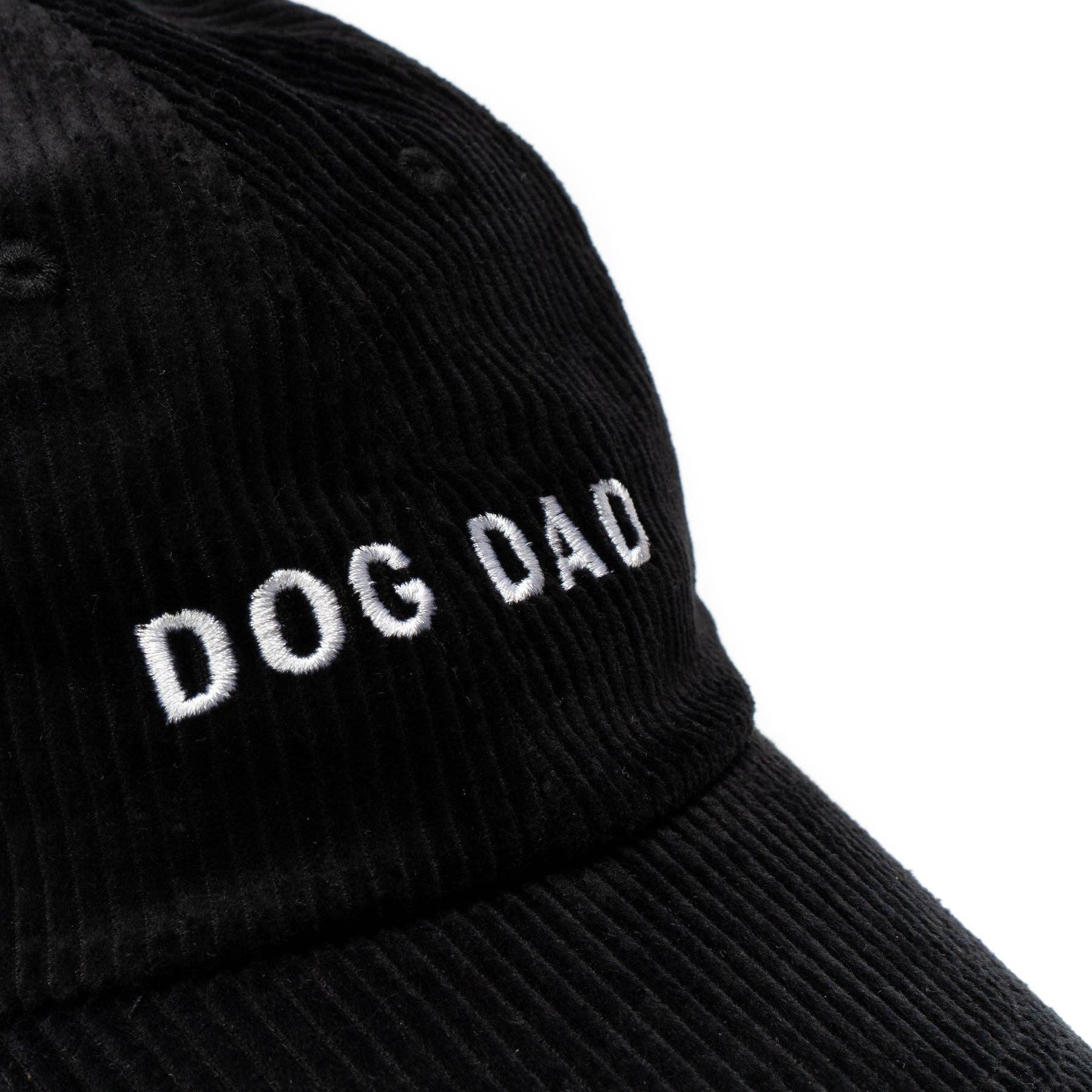 Lucy & Co. Black Corduroy Dog Dad Hat
