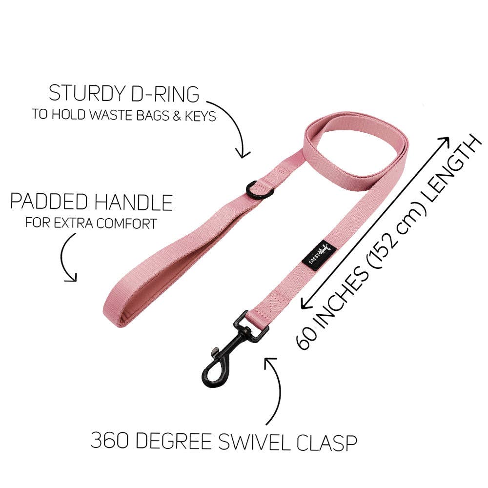 Sassy Woof Dog Leash - Dusty Rose