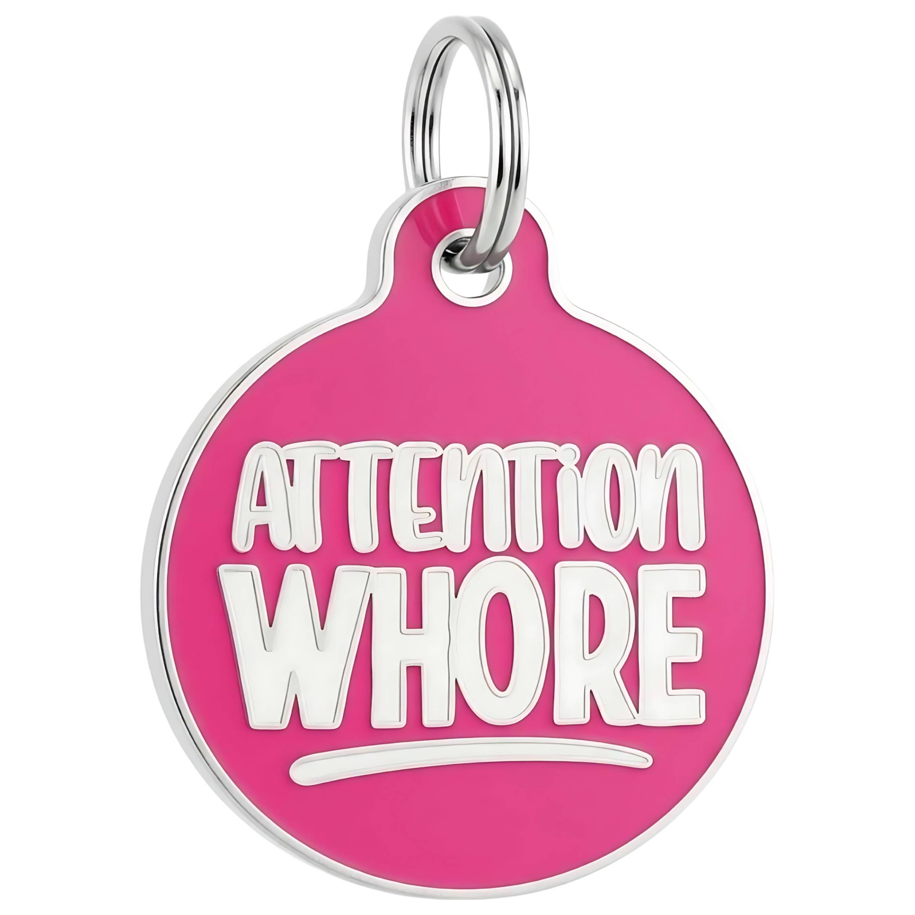 Bad Tags Attention Whore Pink