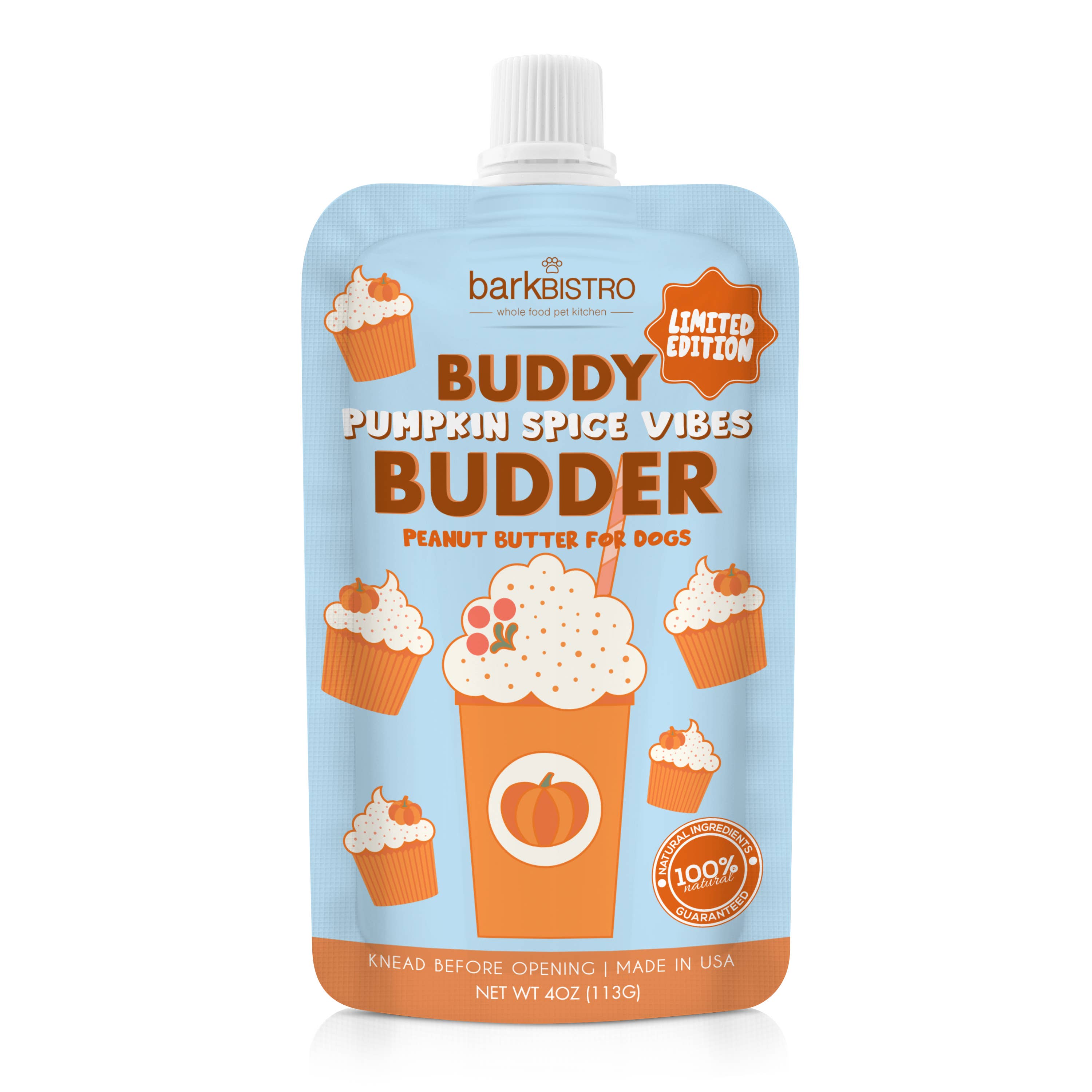 Bark Bistro Seasonal Pumpkin Vibes Buddy Budder