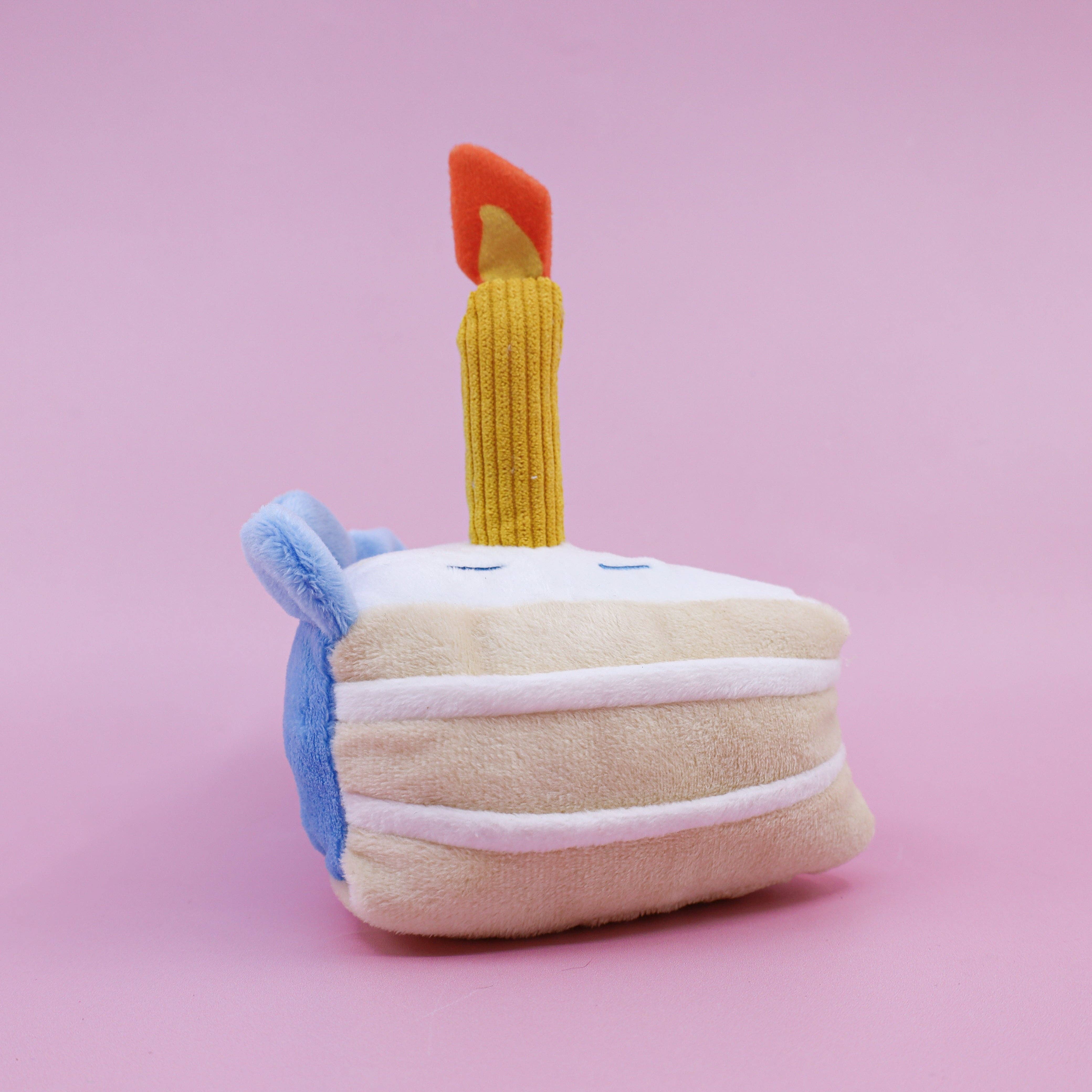 Pablo & Co Happy Birthday Cake Squeaky Toy - Blue