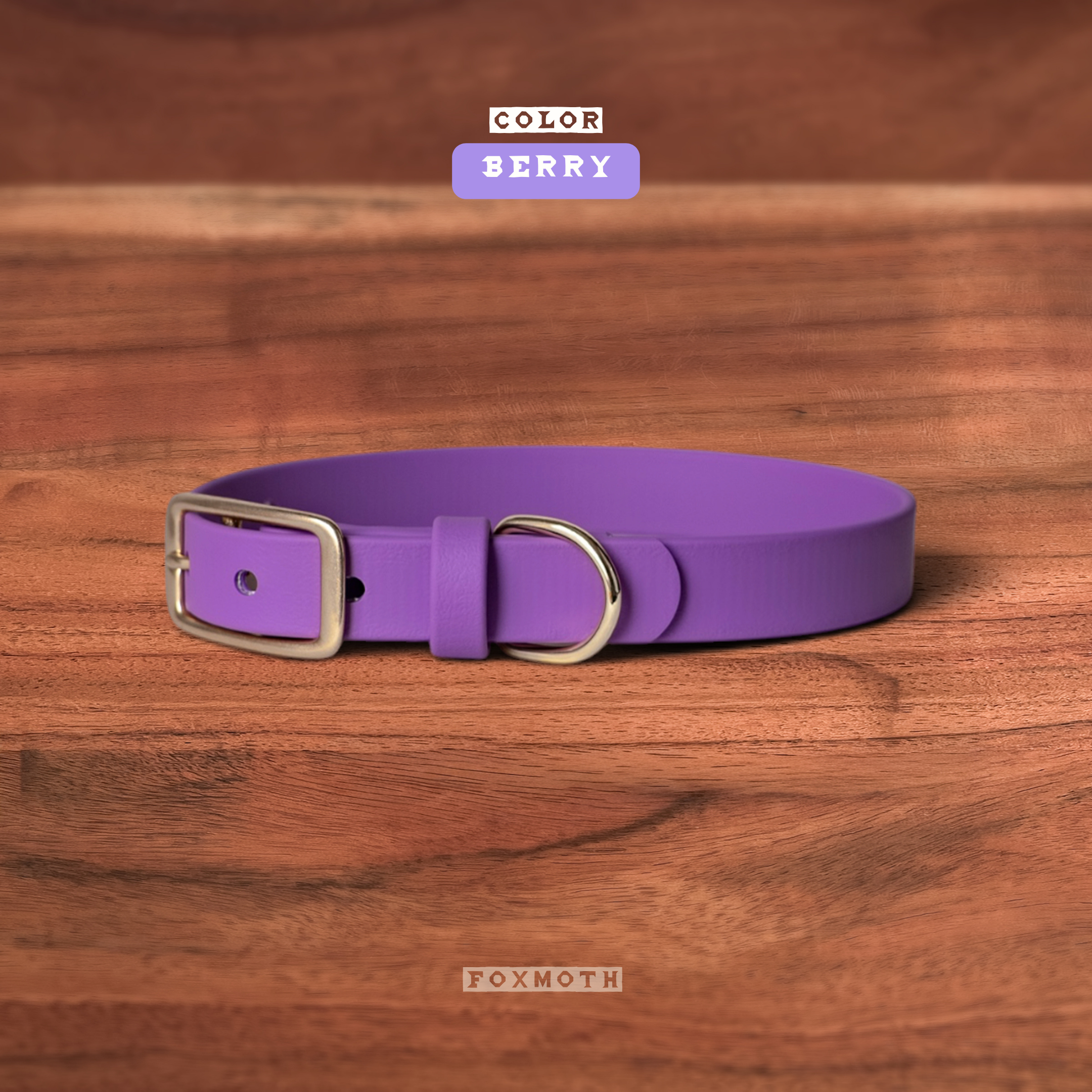 Foxmoth Waterproof Biothane Collar