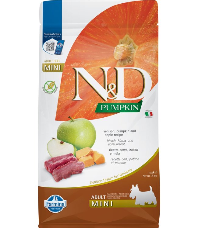 Farmina Dog N&D Grain Free Pumpkin Mini Venison Apple 4.4lb