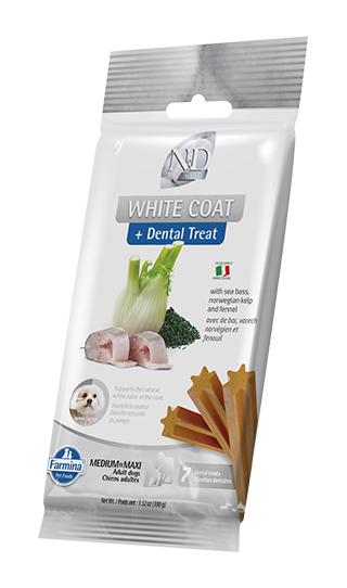 Farmina Dog Med & Maxi White Coat Sea Bass & Kelp Dental Treats