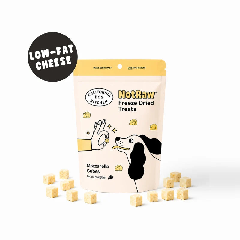 California Dog Kitchen FD Not Raw Mozarella Cubes